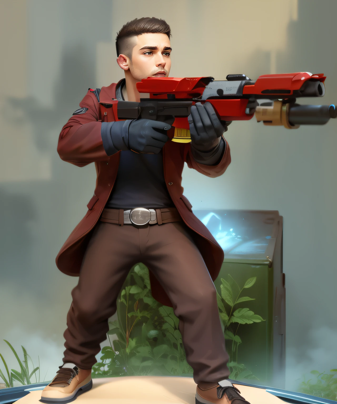jovem, garotO, wistful face, graves, reservado. --auto