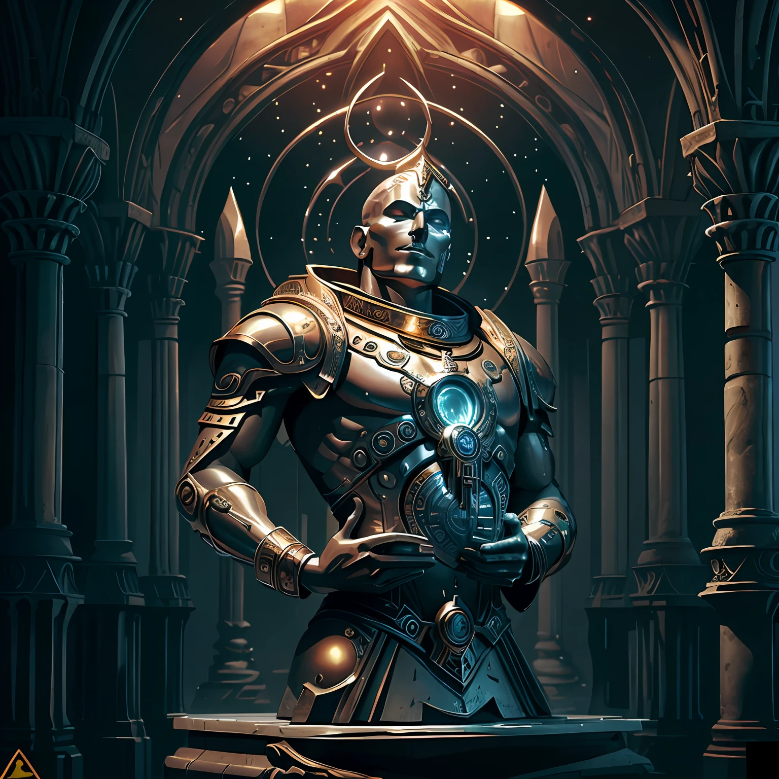 mg
00:17:46
Task ID:48054153195589
maquete, marble bust sculpture of astrologer warrior warrior ancient geometric undead warrior, full view, magical astrological esoteric symbols, Bauhaus, primorosamente decorado, Medium plan, (fundo preto: 1.3) --auto