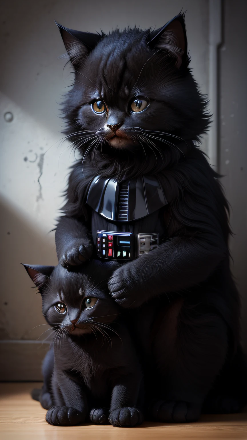 Darth Vader as a cuddly kitten --auto