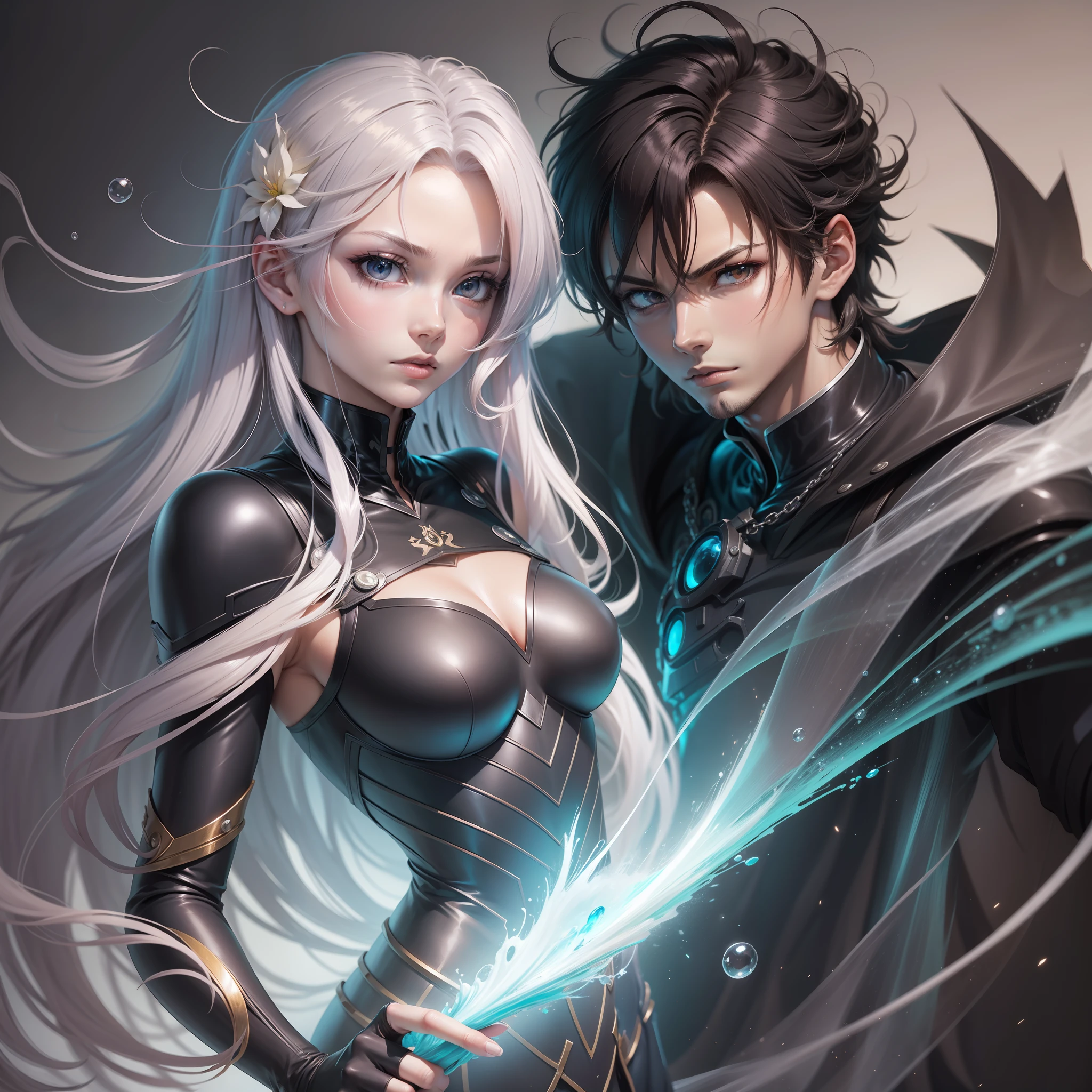 ((( homem perfeito anime))), cabelos preto longos com 5 mechas, com um vestido longo preto, com nuvens de fundo com altos detalhes estilo (Alone, The Lost Canvas) imagens de anime, alta qualidade e efeitos, imagens de cinema, desenho anime 8k