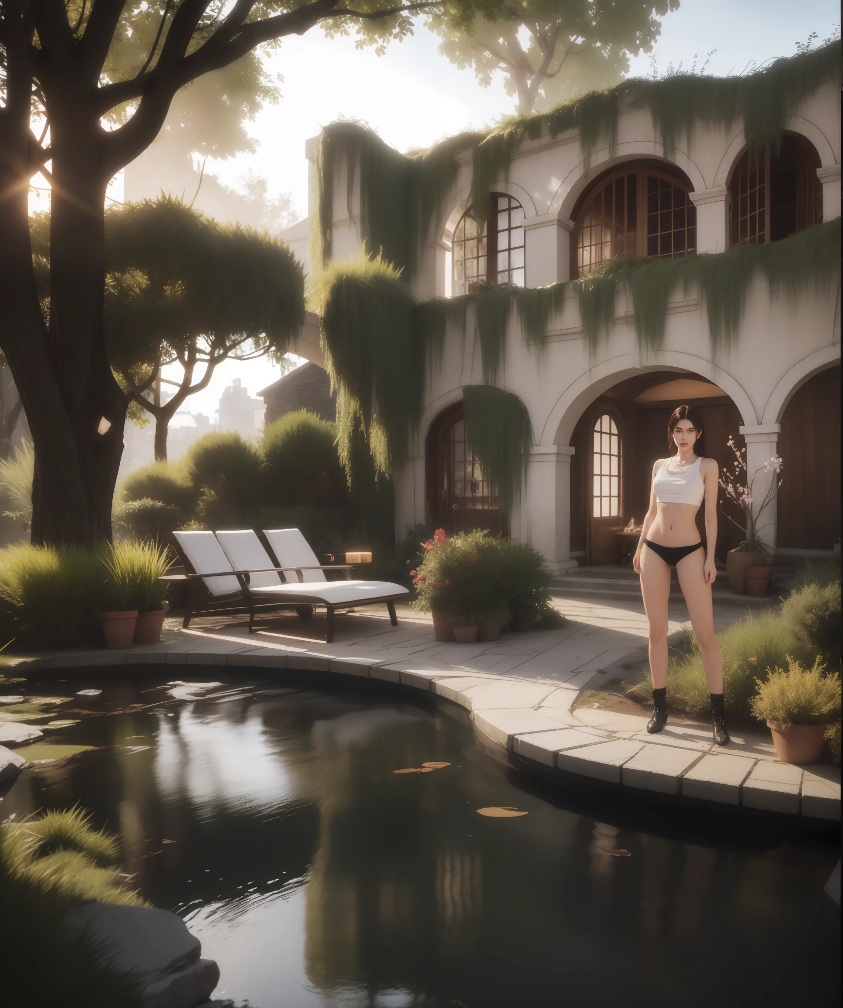 8K, 3DMM (3DMM) (3DMM (3DMM)), unreal-engine:1.5, Photorealistic:1.8, Surrealization, Supreme Details, The ultra-detailliert, Smooth and glossy, cinematic lightings, shower, shame, 8K resolution, Fully facial detailed, Body details, Hand details, Figures,