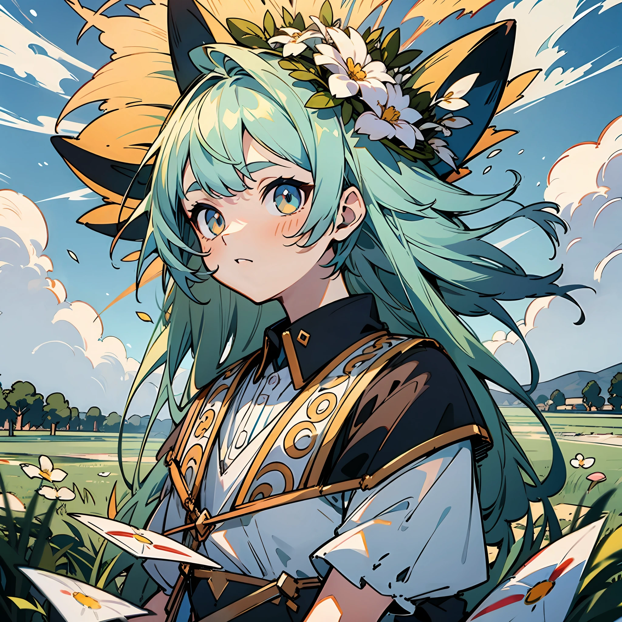 Change the hair color to white