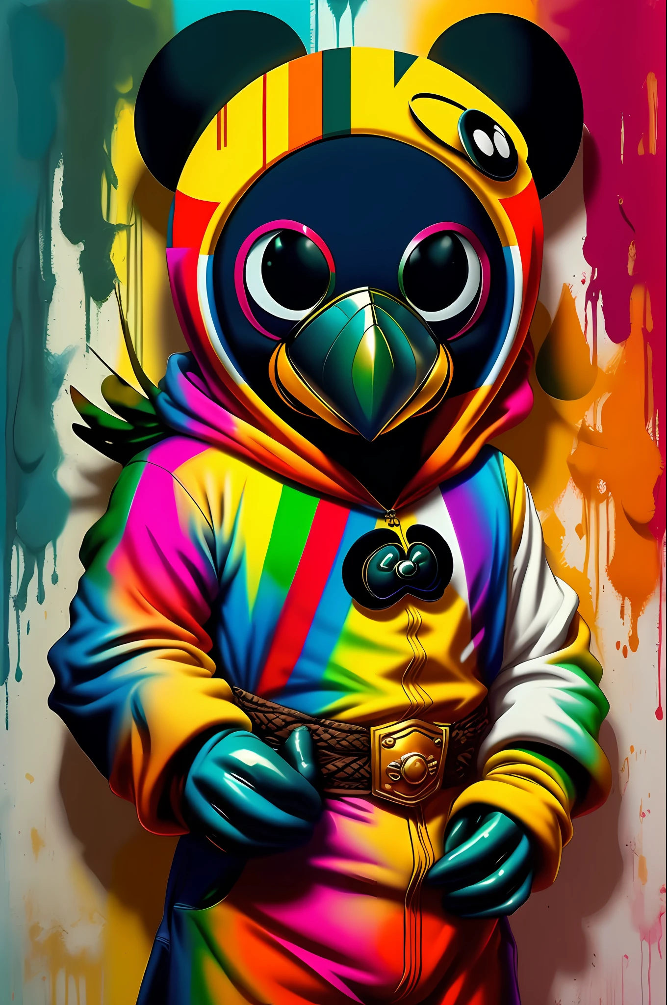 ((Bird character (Zé Carioca) -Criador: (Walt Disney)) ), ,,  Eduardo Kobra acolchoamento ,Multidimensional geometric wall , arte, Chibi,
Yang08k, lindo,( Predominant coloration,verde,Branco,amarelo)
Primary works, qualidade superior, melhor qualidade, Arte Oficial, Beautiful and Aesthetic,)) ), ,,  Eduardo Kobra acolchoamento ,multidimensional geometric wall PORTRAIT, arte, Chibi,
Yang08k, lindo, (Colouring,verde,amarelo e branco)
Primary works, qualidade superior, melhor qualidade, Arte Oficial, Beautiful and Aesthetic,