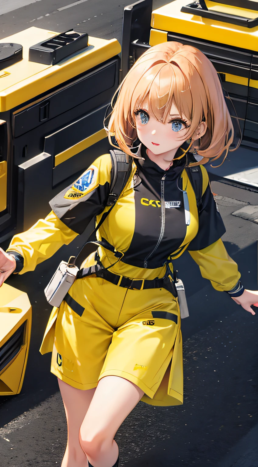 1girl, photorealistic,ultra hires,8k, yellow,    .