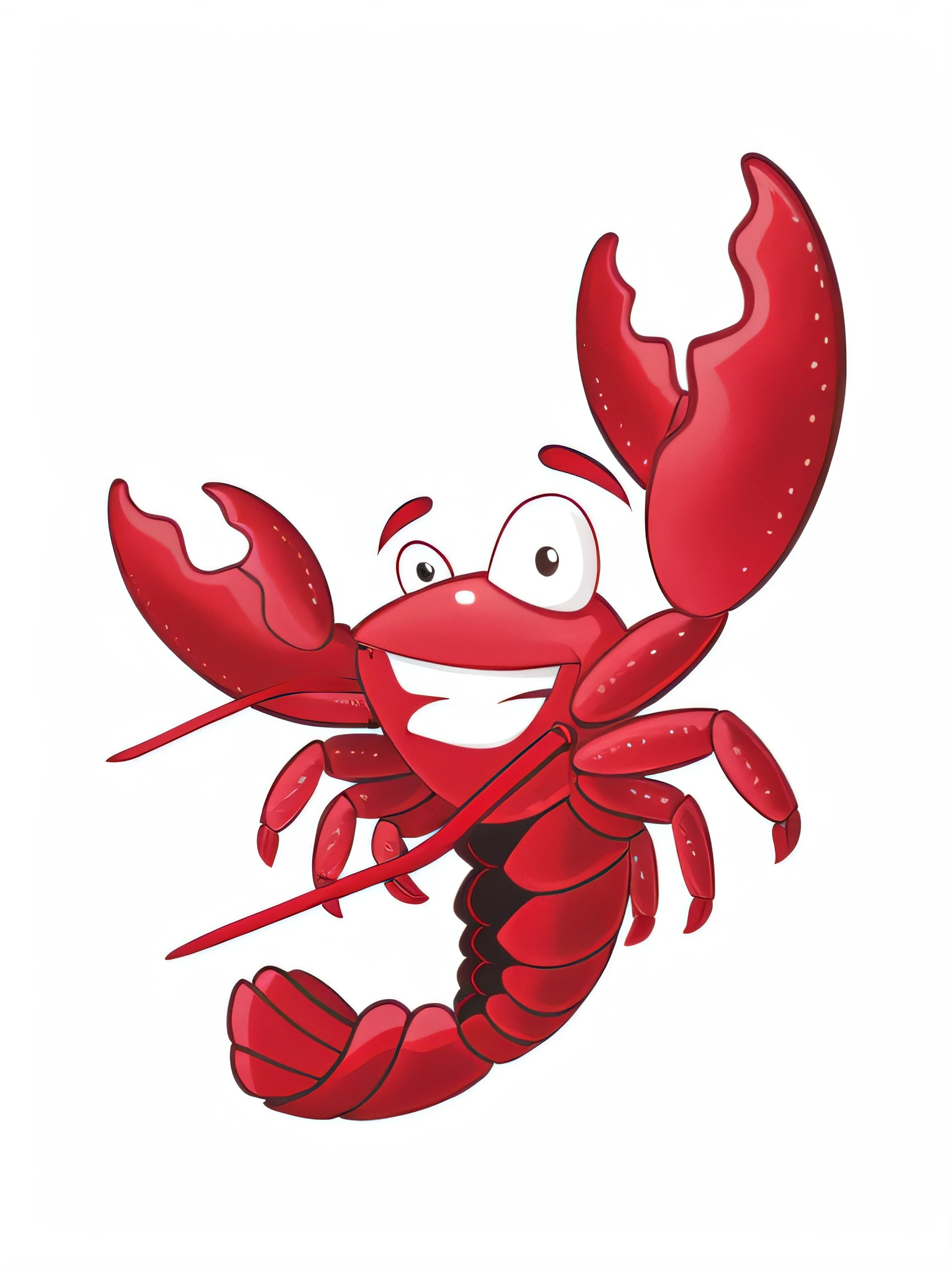 Cartoon lobster with happy face and long tail, lobster, crustacean, crabcore, prawn, Jordan Peterson as Lobster, hd illustration, lobster themed armour, crustacean head, crabs, mr krabs, Herren. crabs, anthropomorphic crab, delicacy, Shrimp, mascot illustrations, Ready to eat, Official illustration, Liam