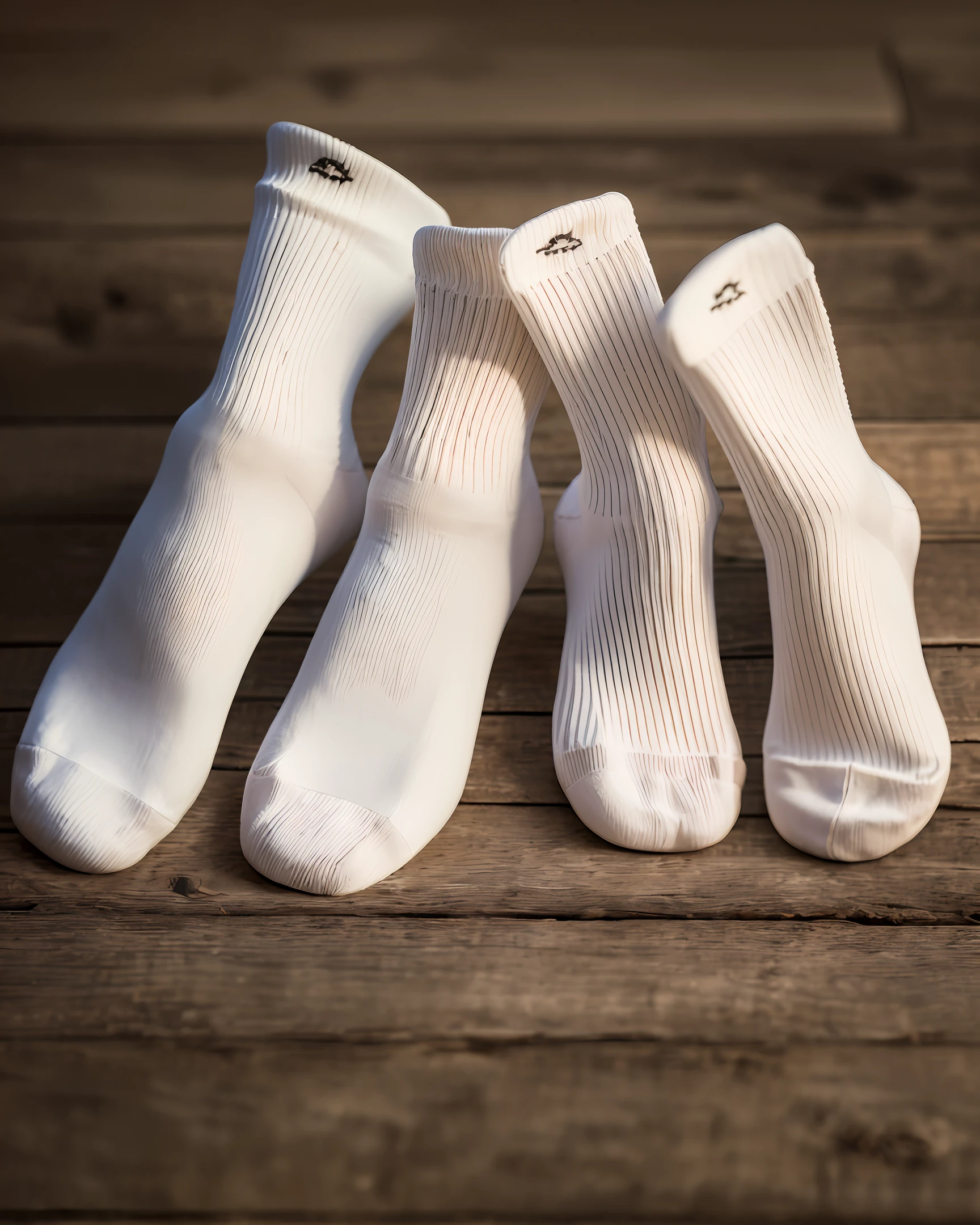 White cotton socks