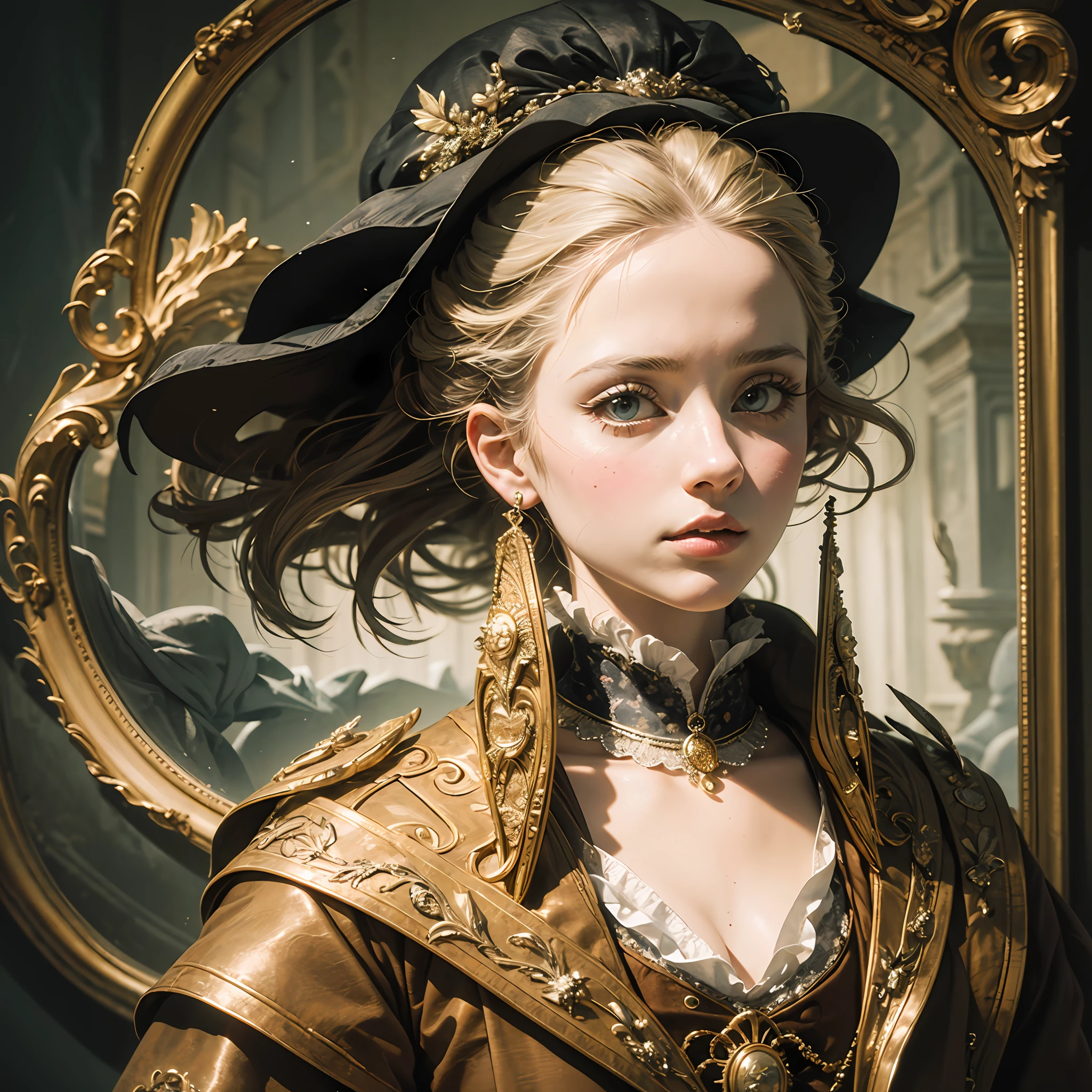 High quality(Highest Quality) , High quality(hiquality)　etc ○○ detailed – ○○ details ultra detailed(Ultra-fine ) , Extremely detailed(Extremely detailed) , Finely detailed(Fine-grained)　etc ○○ res – ○○ resolution ultra high res(超A high resolution) , very high res(hight resolution)　etc Realistic – Realistic Photorealistic – photorealistic beautiful – beautiful 4k , 8K , 16K – 4K image quality , 8K , 16k distinct – clearly Best Aesthetic – Supremely Aesthetic ，Marie Antoinette，Palace of Versailles，ue，（（1girl in）），up hairstyle，French dress，rokoko，pannier，hoop skirt --auto