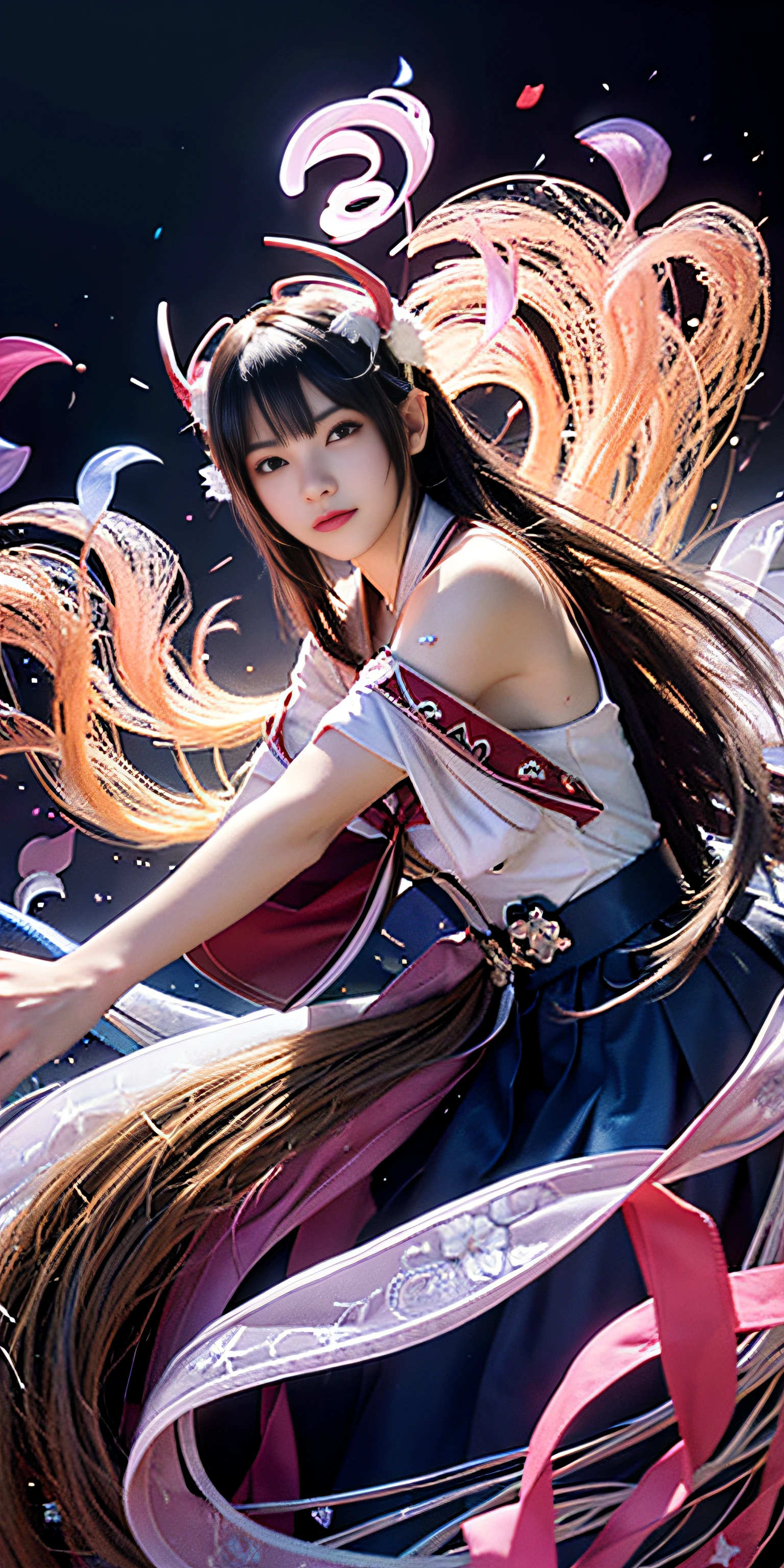ahri, 1girl in, portrate, Solo, 9 tails, flower field, florals, (White smoke:1.3) (Photorealistic:1.4), Zentangle, mandalas, Entangle, Official art, Unity 8k壁纸, ultra-detailliert, Beautiful and aesthetic, masutepiece, Best Quality, (Dynamic Angle:1.4), Glowing skin, (floating colorful sparkles:1) Most Beautiful Form of Chaos, Elegant, a brutalist designed, vivd colour, Romanticism Depth of Field