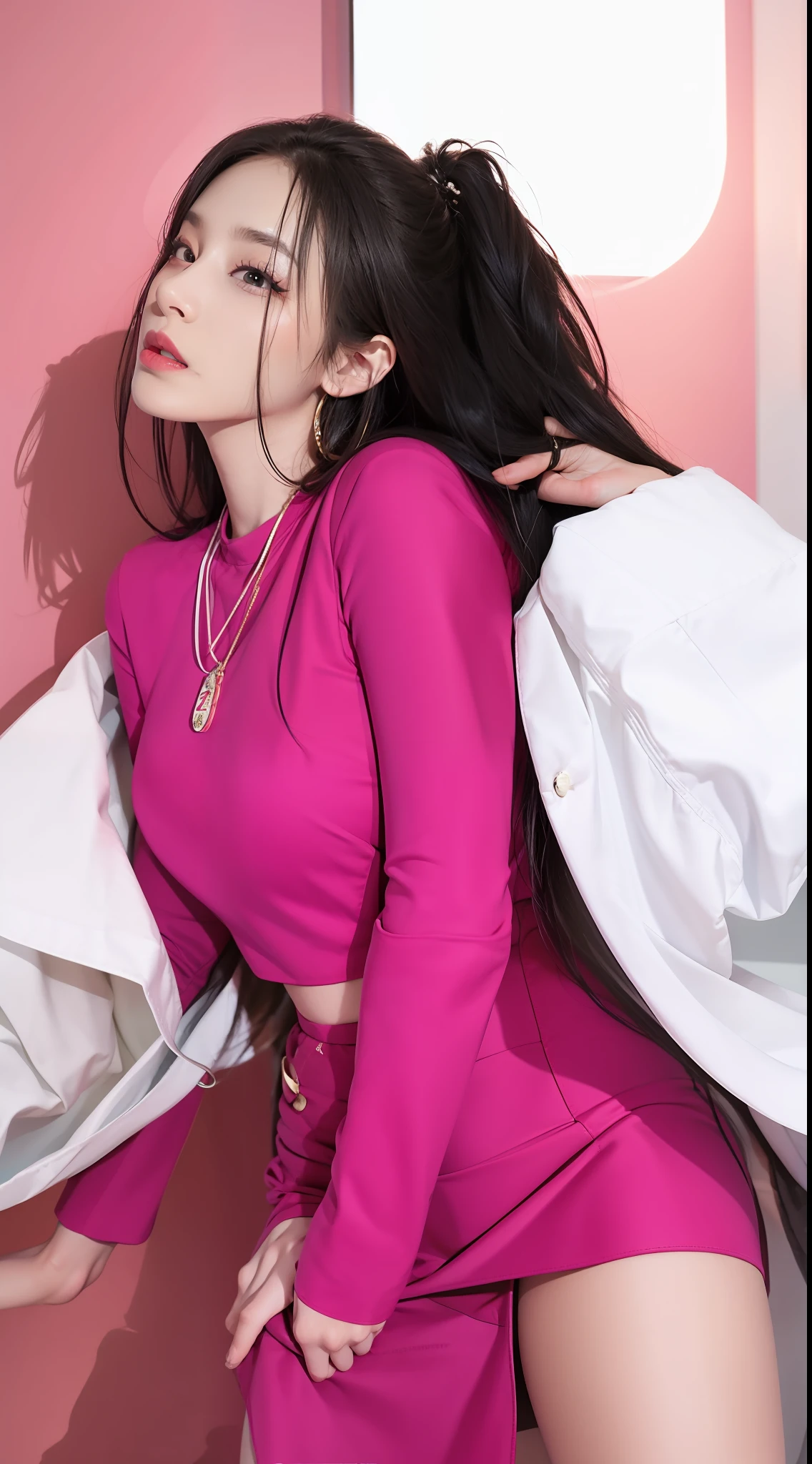 Superskirt，in pink