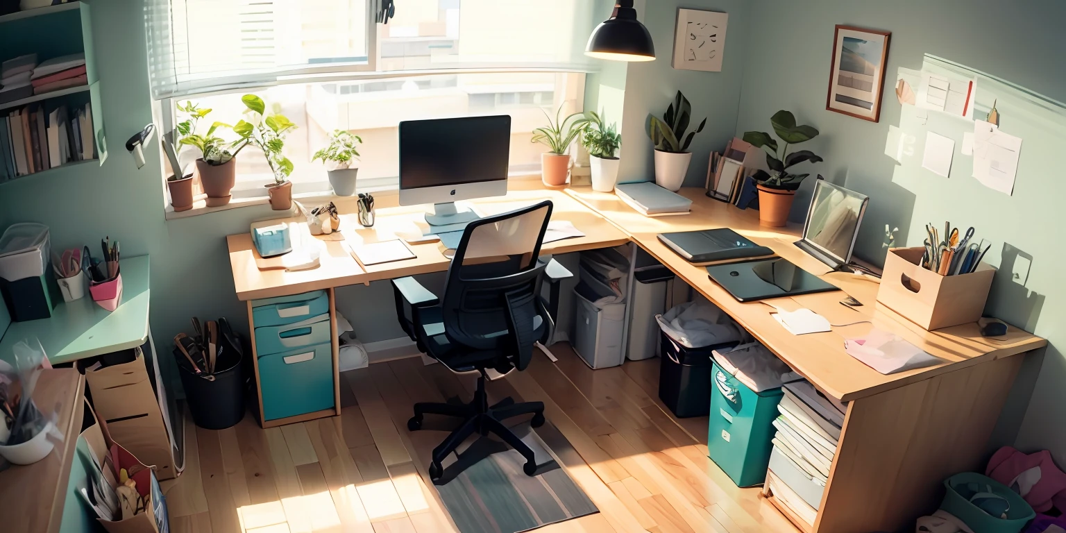Tidy office,Spacious and bright --auto