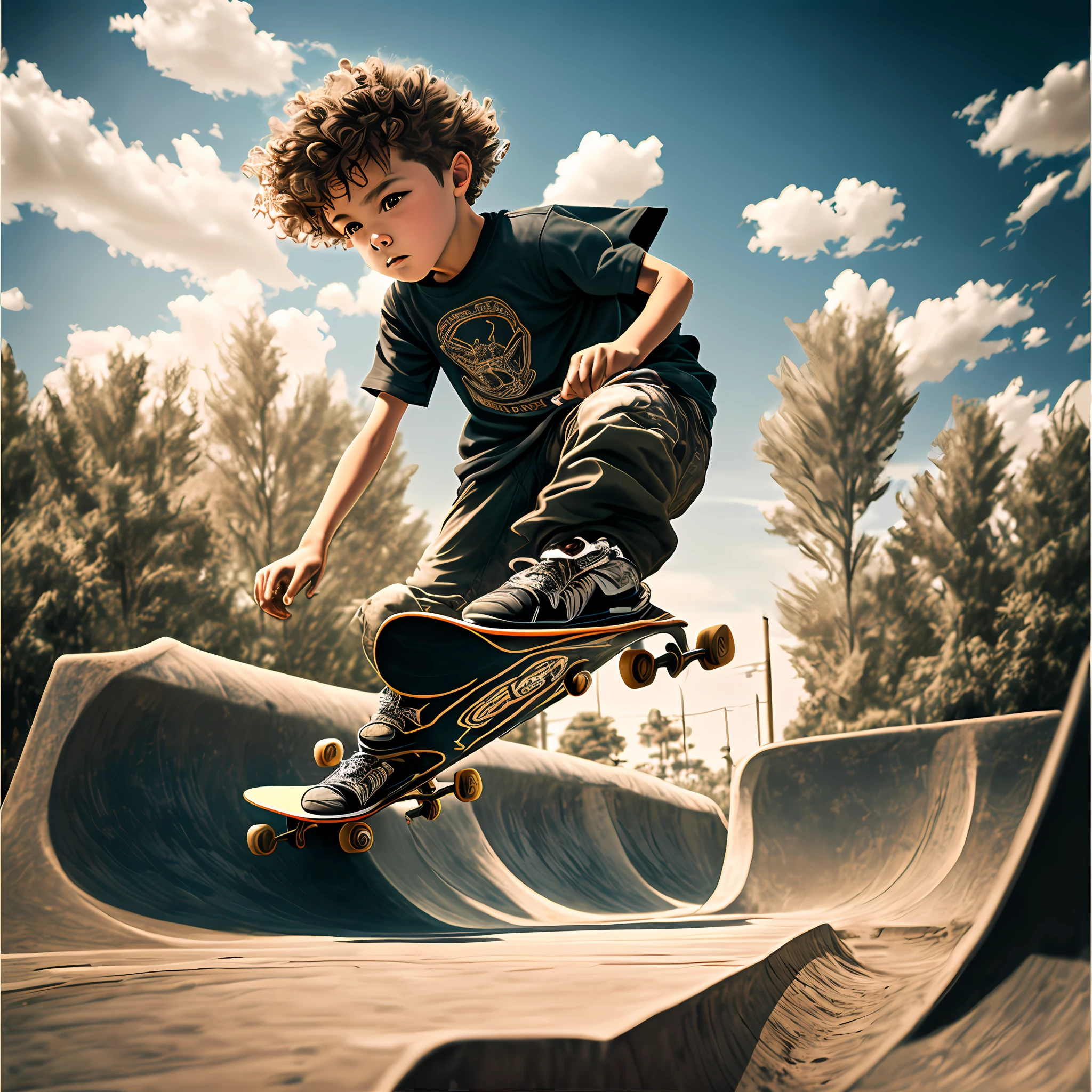 Skateboarding Junior,Highly skilled --auto