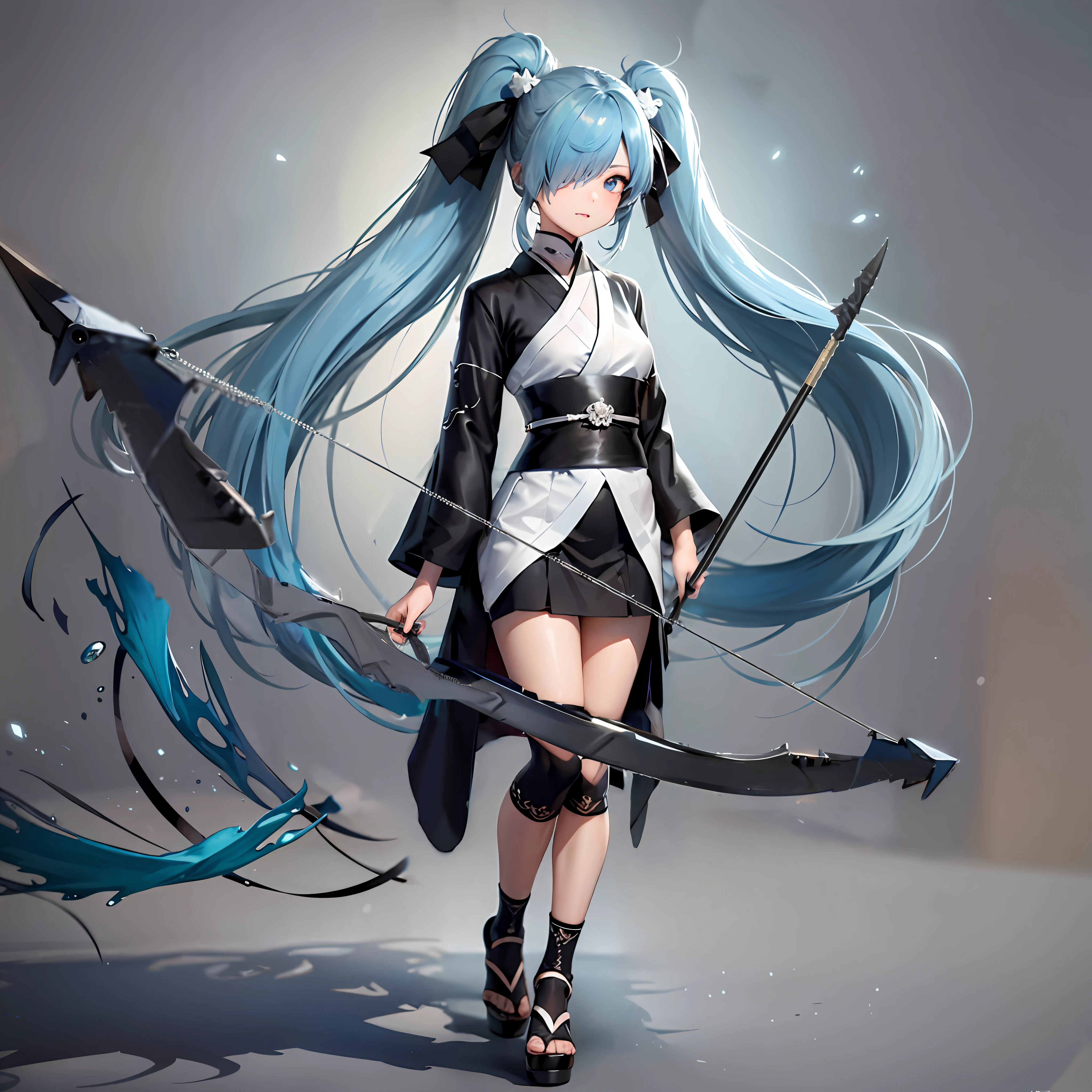 pale blue hair