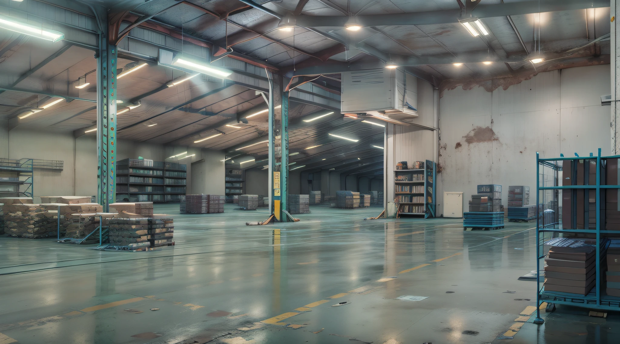 A warehouse where a large number of circuit boards are placed