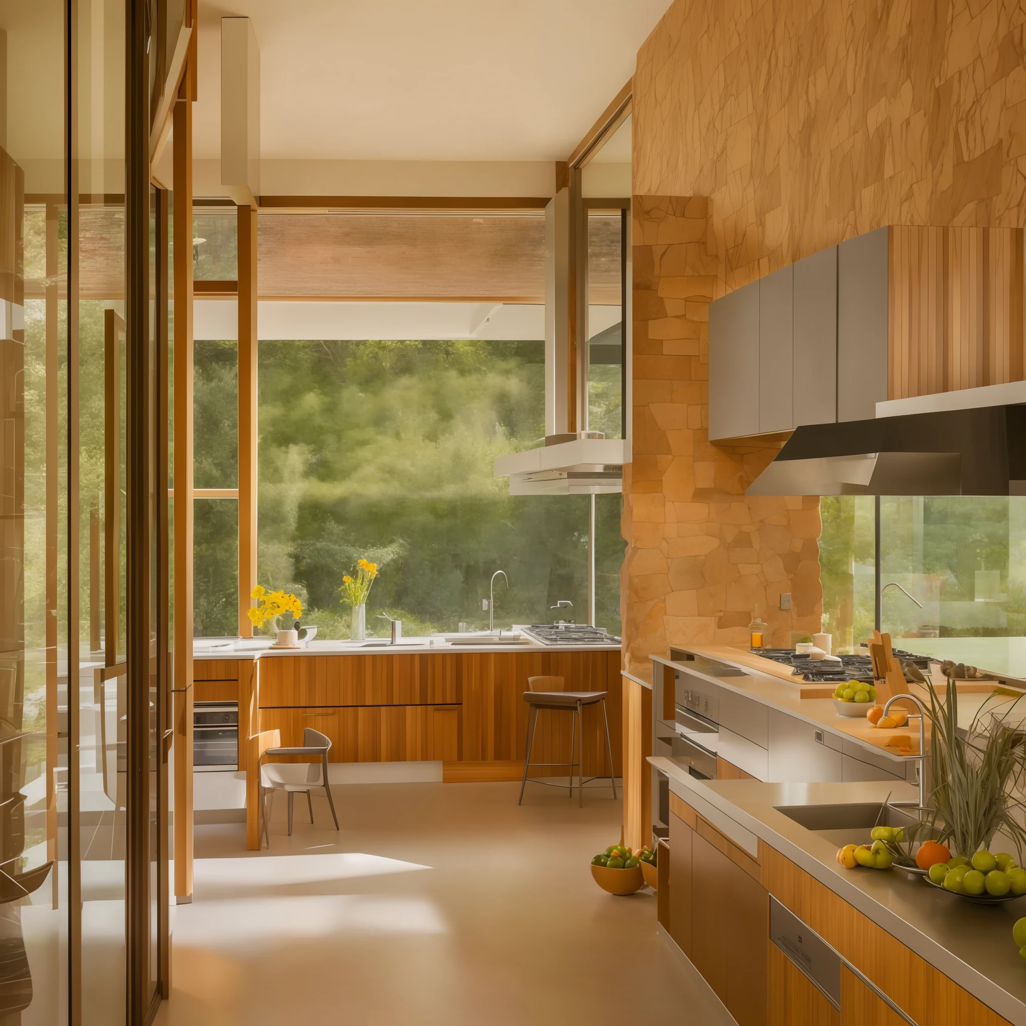 kitchen in the style of architect robin boyd 50 - --s 2