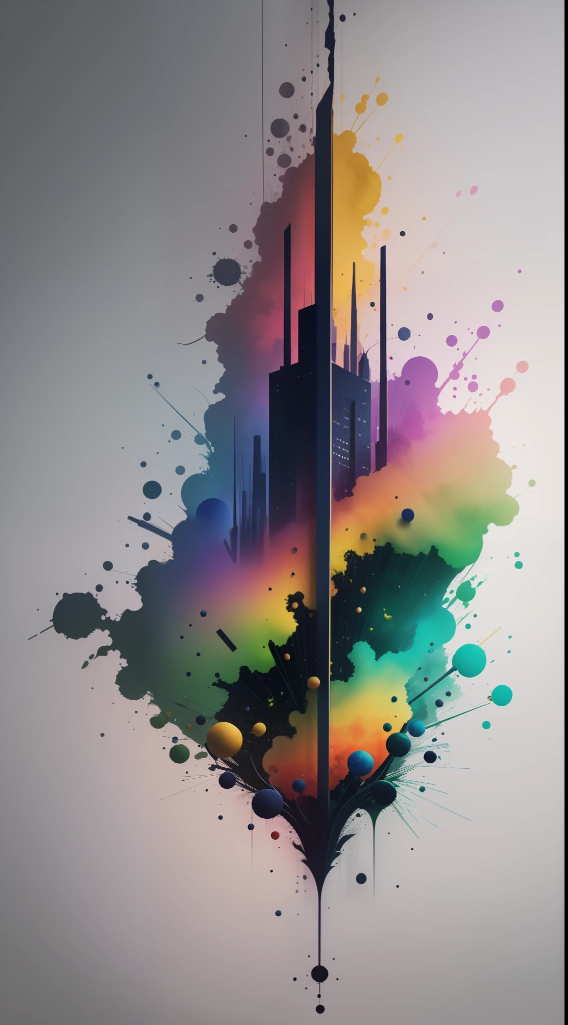 3d watercolor abstract,dark background,high resolution,high quality,colorful,green,red,blue