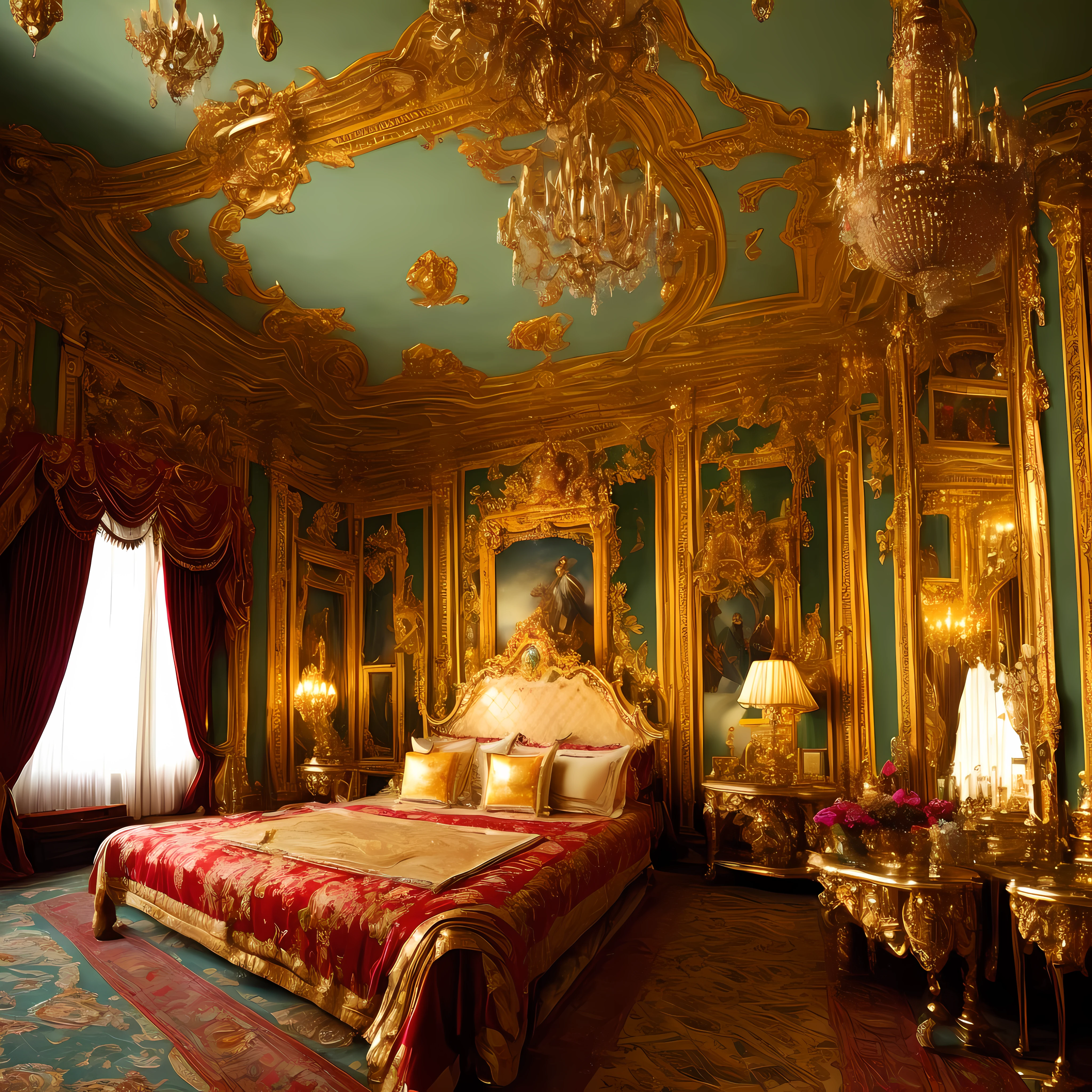Money in the room at the time,Money is flying,Resplendent,Royal Palace,Jewelled --auto