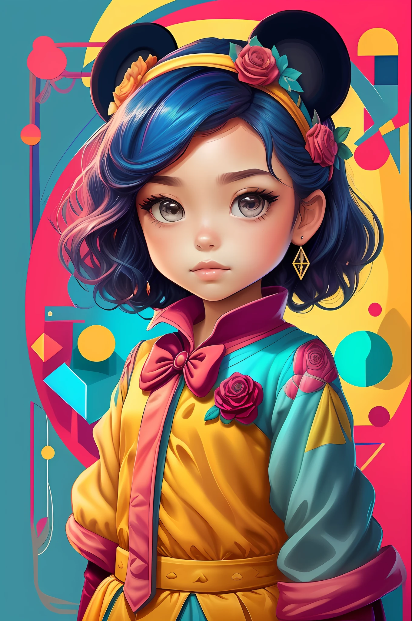 ) ((((novo personagem) ((Mikey)) - Criador: Walt Disney2023) ), ,, ( Walt Disney acolchoamento ,multidimensional geometric wall PORTRAIT, arte, Chibi,
Yang08k, lindo, Colouring,Rose
Primary works, qualidade superior, melhor qualidade, Arte Oficial, Beautiful and Aesthetic,)) ), ,, Walt Disney acolchoamento ,multidimensional geometric wall PORTRAIT, arte, Chibi,
Yang08k, lindo, (Colouring, Rosa), amarelo ,azul ,vermelho e branco)
Primary works, qualidade superior, melhor qualidade, Arte Oficial, Beautiful and Aesthetic,