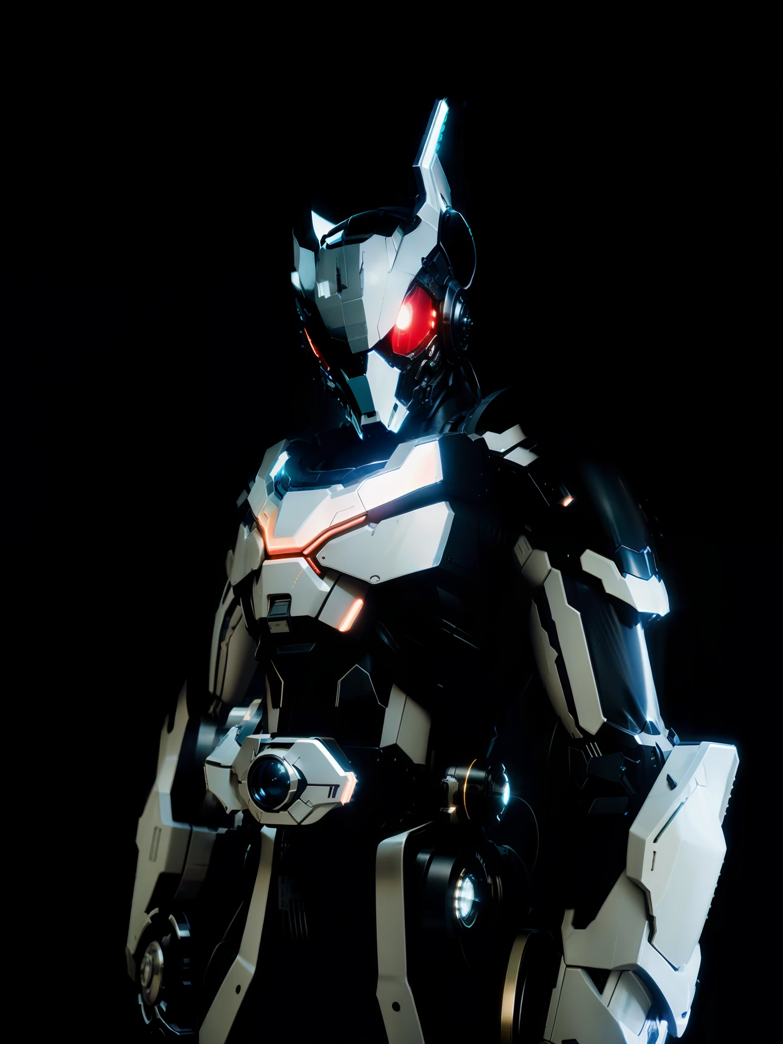 Realiy,photorealestic,Machinary,mechs,Technologie,musculous,glowing light eyes,Burly body,style of photography,Real scenery(Metallic texture 1.8)(Excess detail 2)(High resolution1.6)(4K clarity1.9)(Carbon fiber 1.5)(Metal reflection 1.5),Neon lights