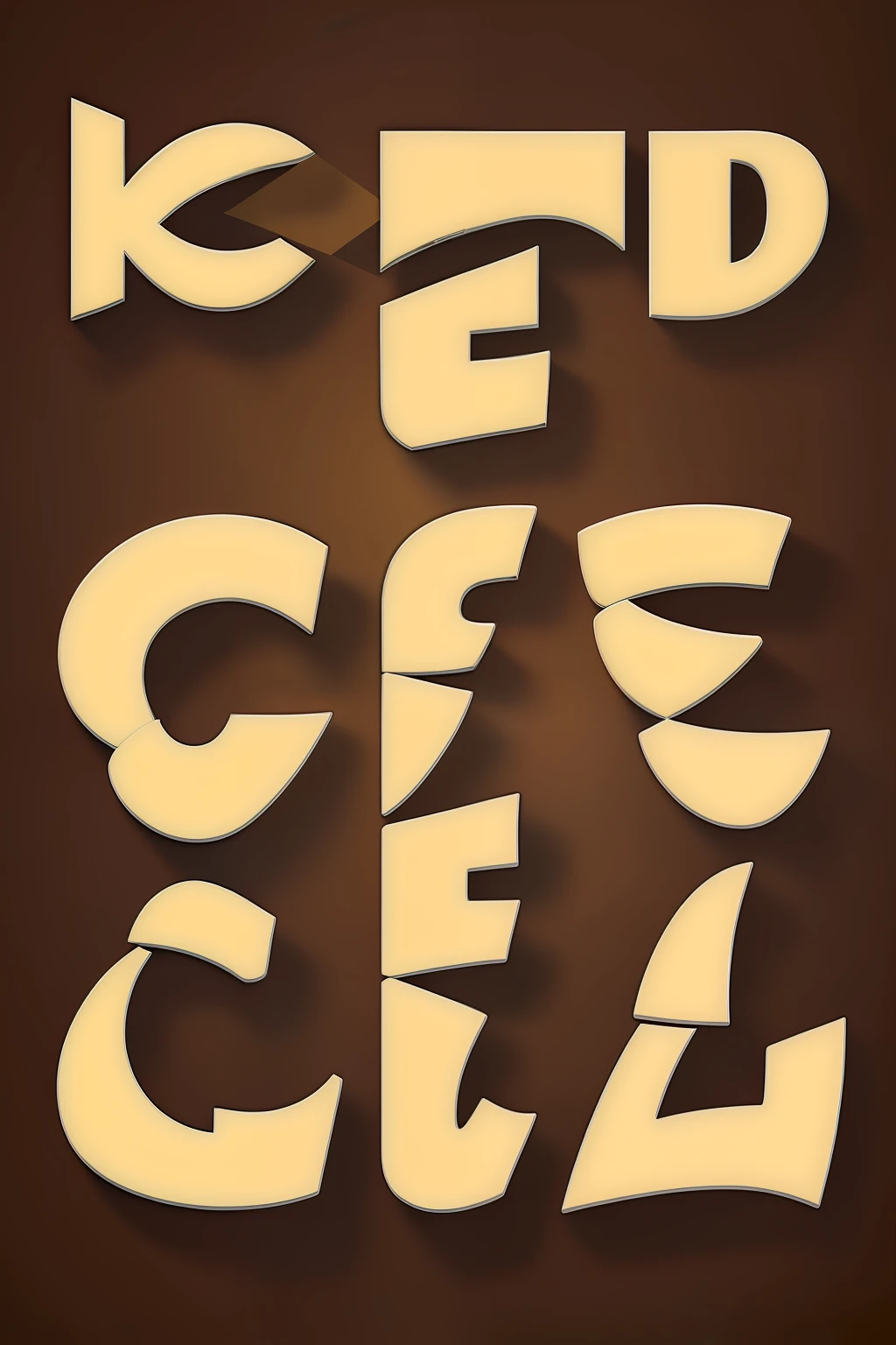 Logotype for Designer using the letters T and E