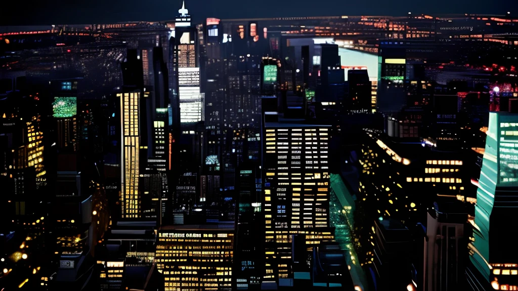 Night view of Neon City SLR、newyork