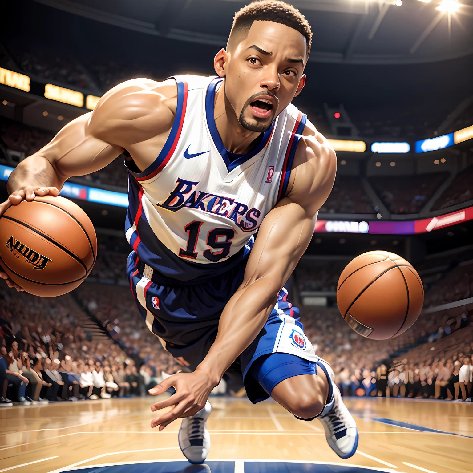 will smith playing basketball realistic --auto