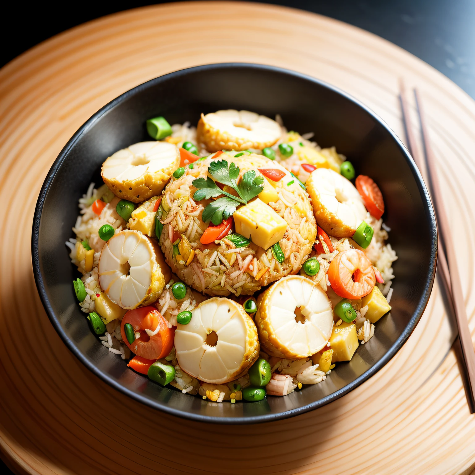 Pineapple seafood fried rice --auto