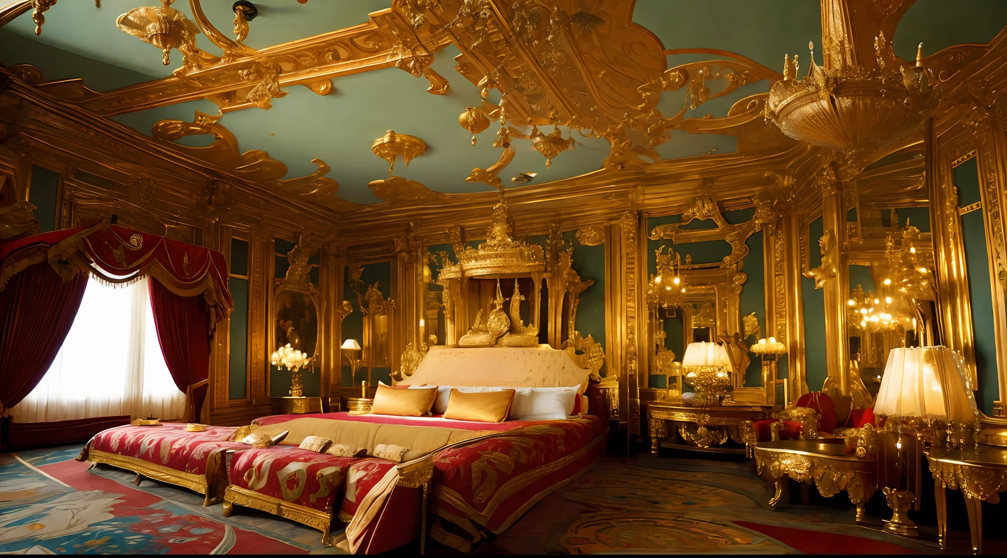 Money in the room at the time,Money is flying,Resplendent,Royal Palace,Jewelled
