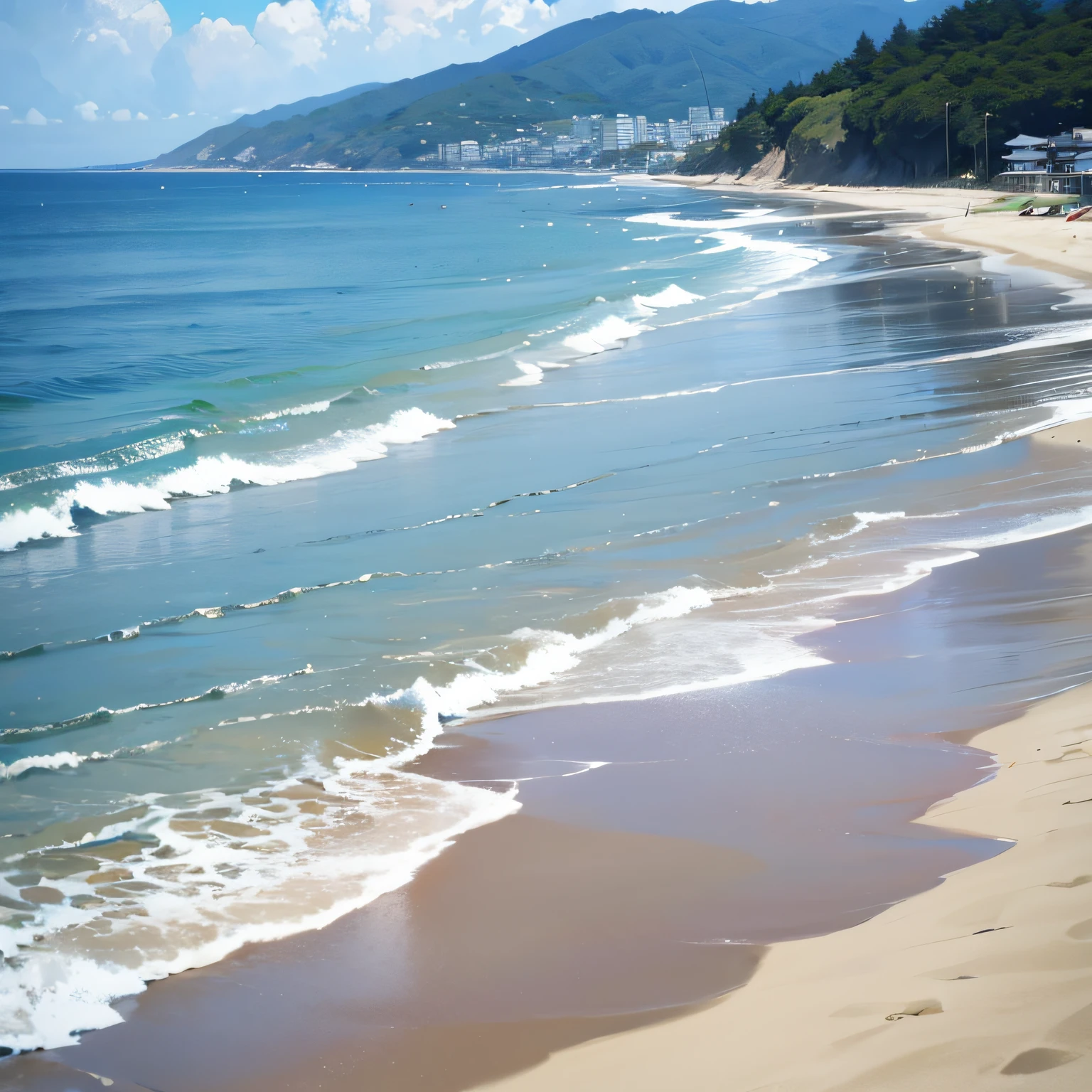 Japan Shonan Sea、crystal clear、during the day、sand beach、No people、There are no people --auto