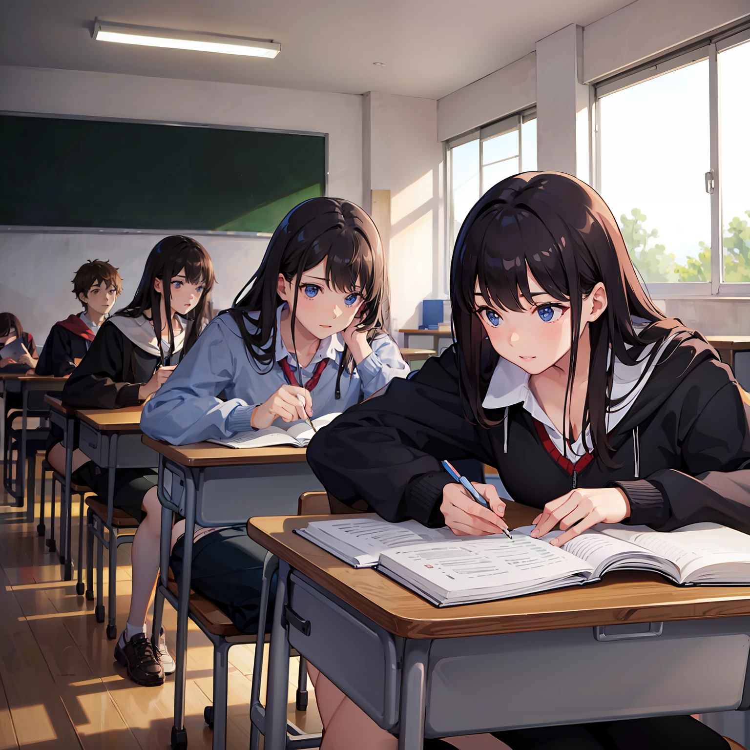 Students studying in the classroom --auto