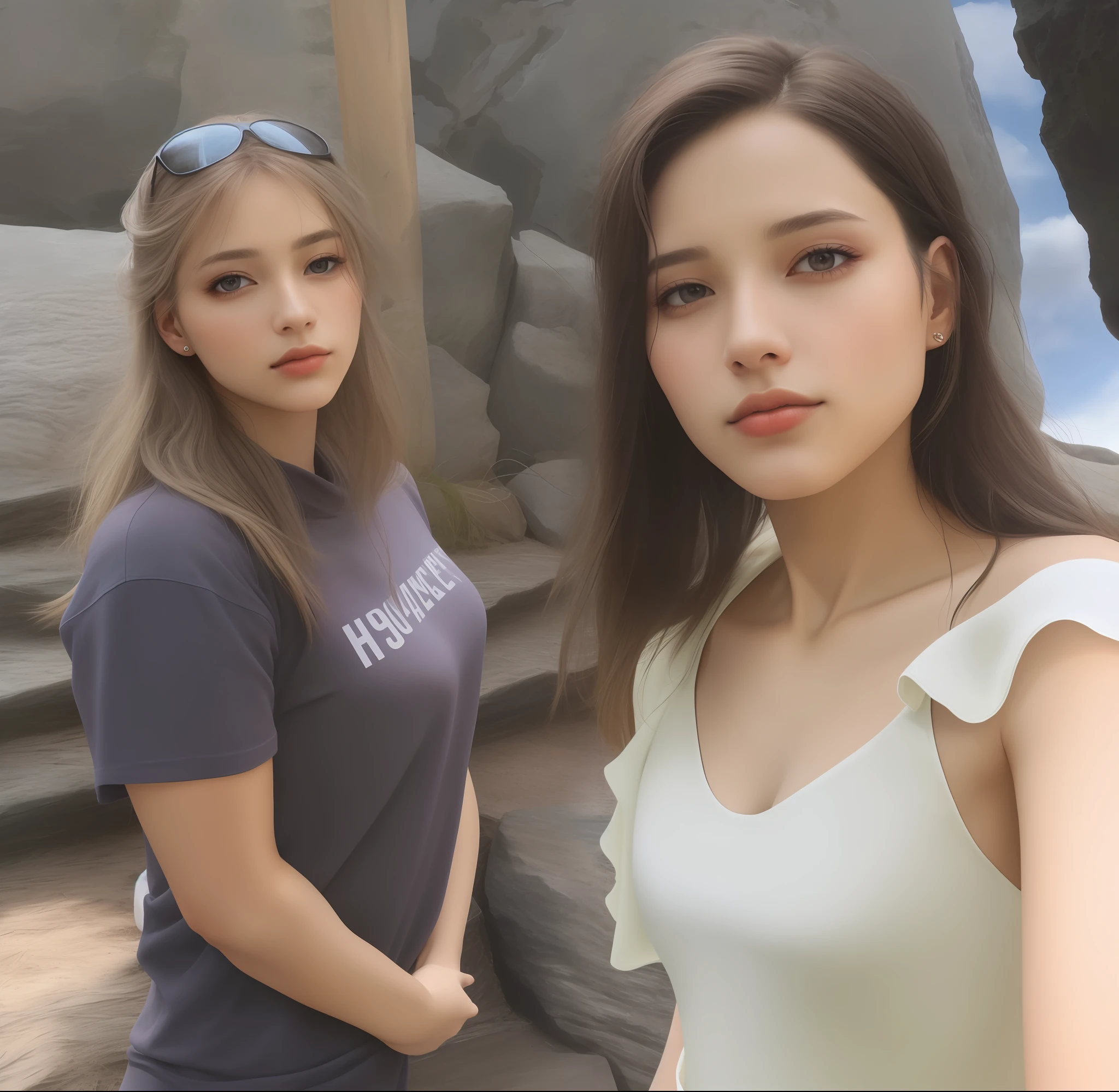 subdued colors, Calm tone, (Natural skin texture, hyperrealism, Soft light, edgy)