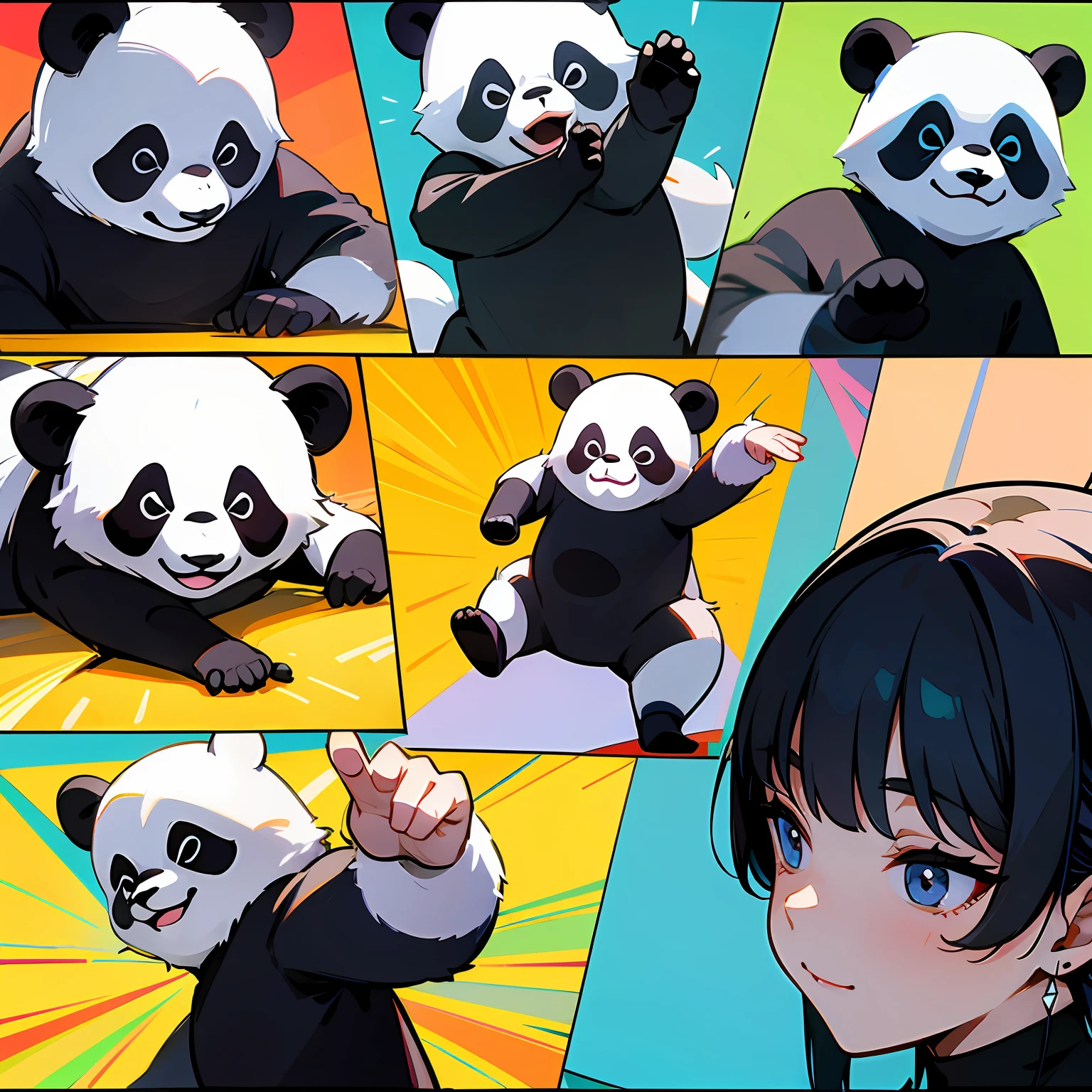 panda dancer sequence comics --auto