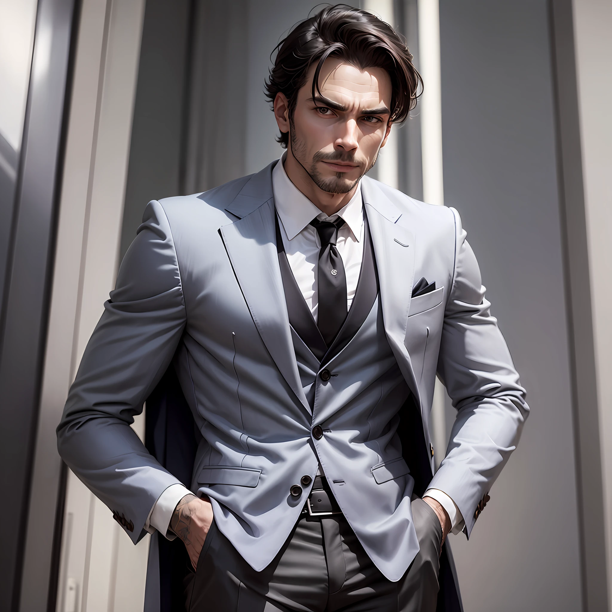 Homem de terno elegante com 40 anos --auto