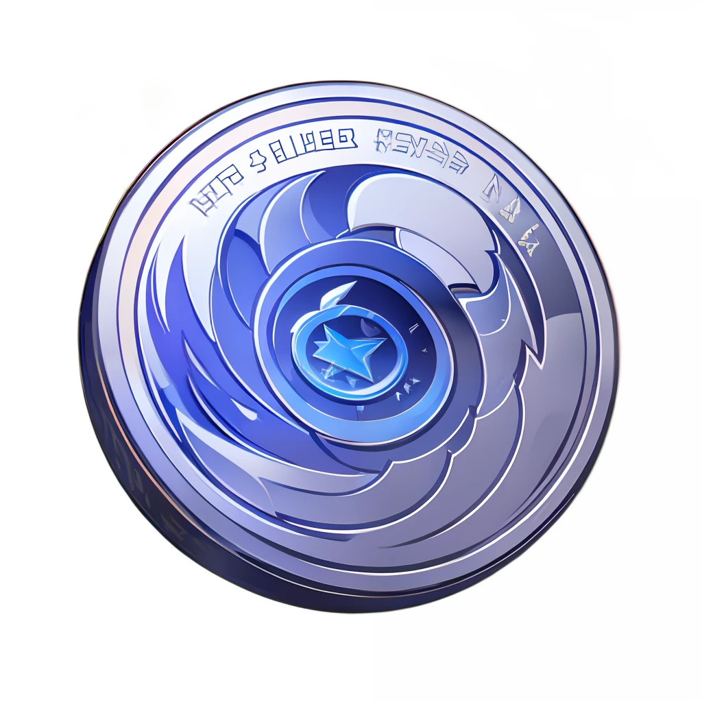 A silver coin,(A coin:1.25),(Phantom color:1.3),(Cartoony,round form),(A close-up of the capital letter A,Marine elements,Gradient),(tmasterpiece,top-quality,best qualityer,offcial art,Beautiful and beautiful:1.2),gameicon,HD transparent background,volumettic light,No Man,fanciful,Best quality at best,,Game currency,
