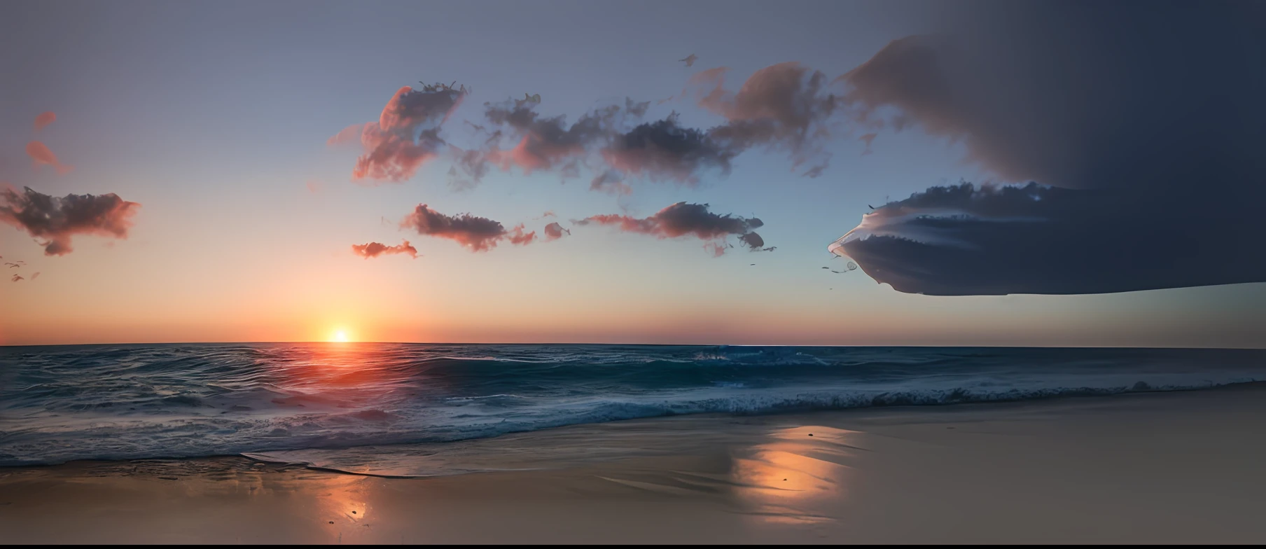 There is a halo on the coastline