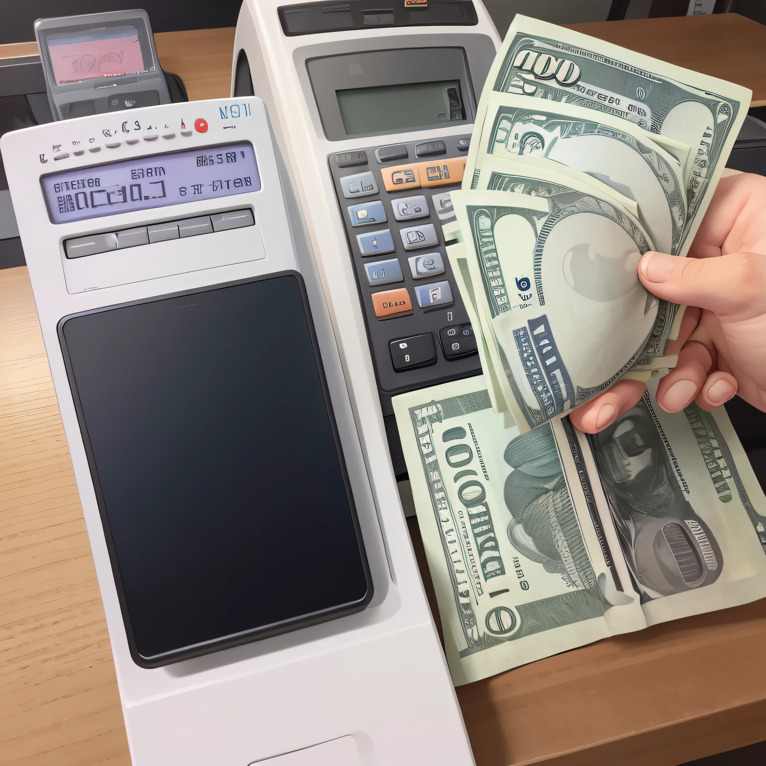 Paying money or goods。 --auto