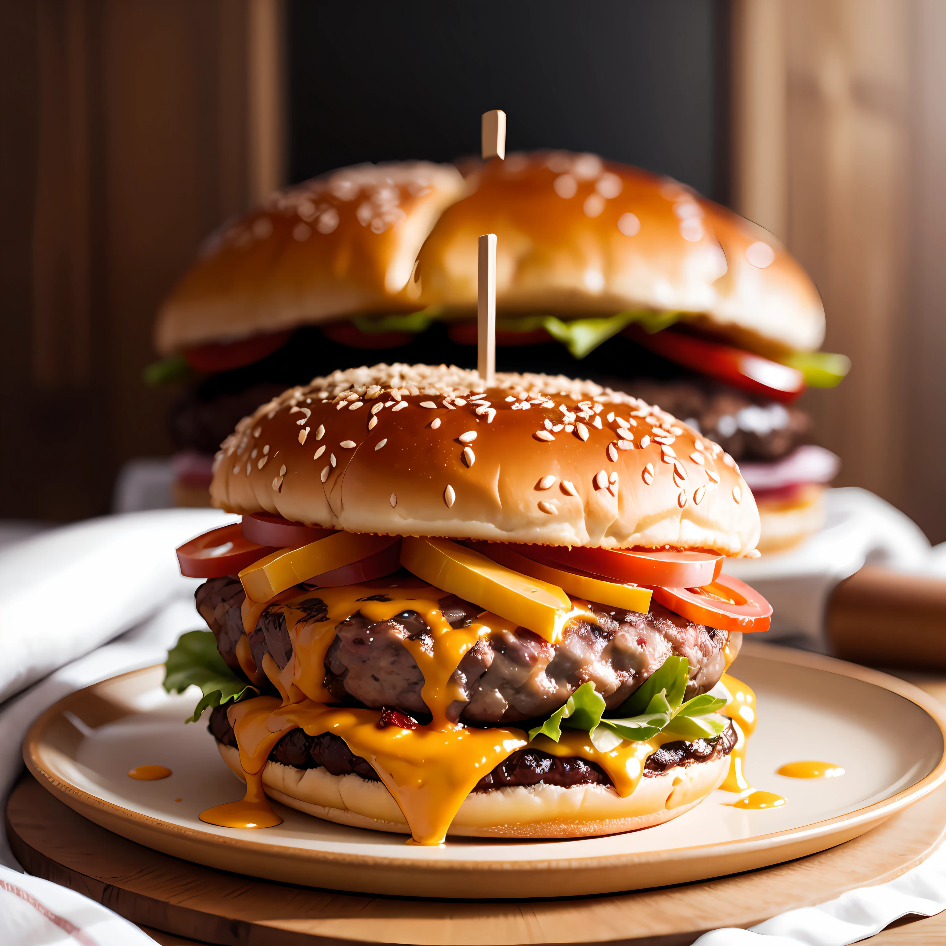Look at the extremely tempting beef burger --auto