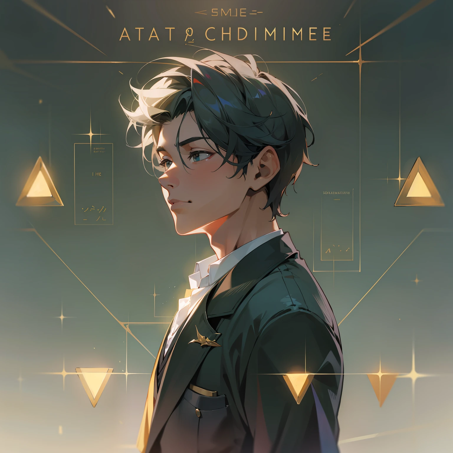 Handsome boy sunshine,quadratic element,high-class,k hd,8K,