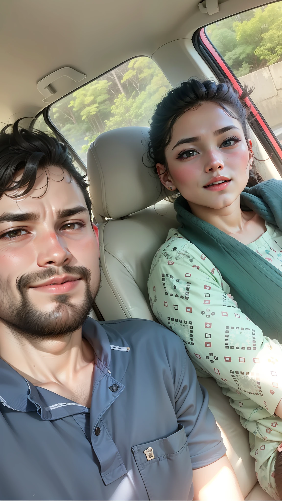 Create canny, between boy and girl, change girl face in cute girl