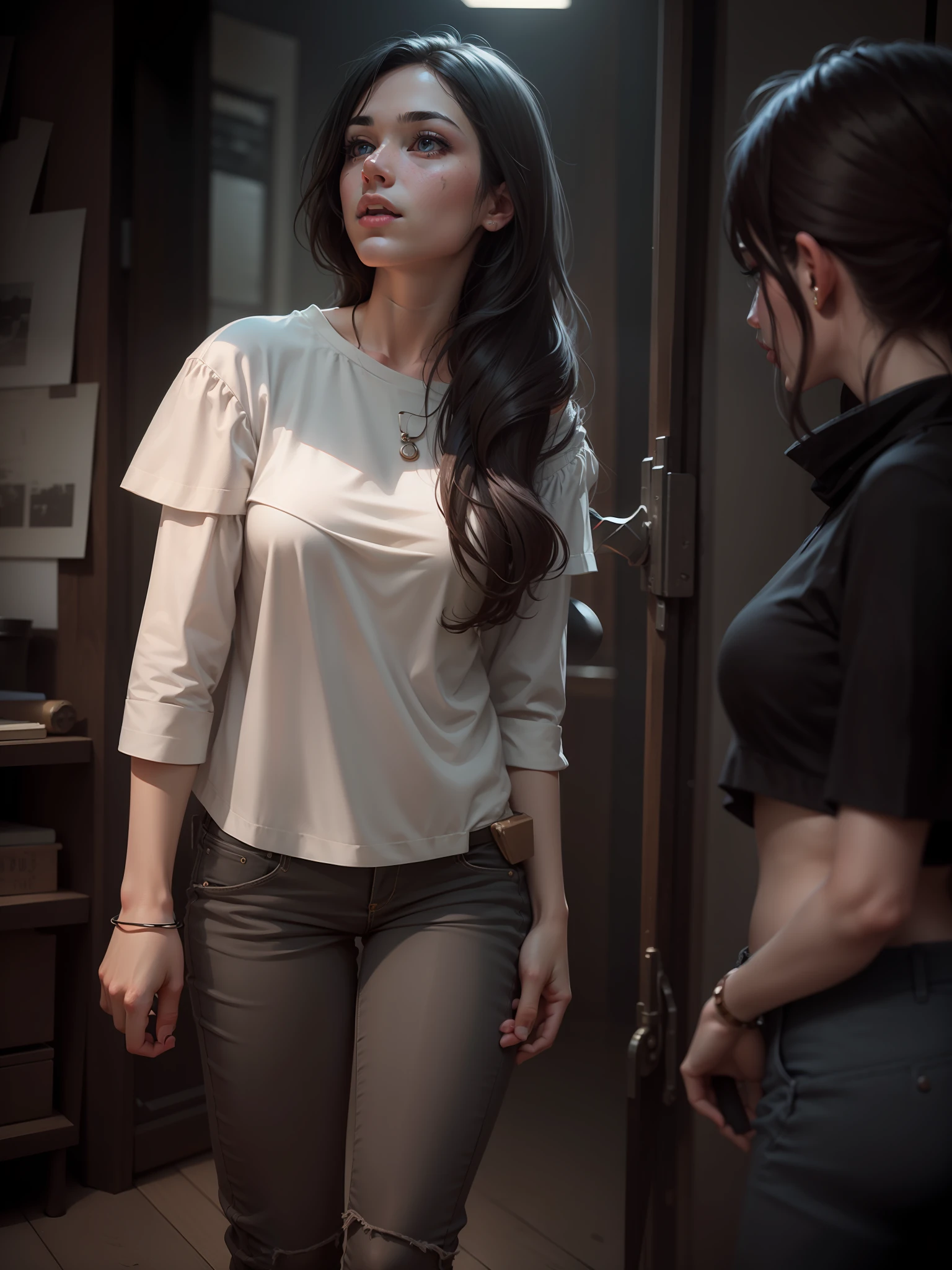 No facechange,simple look, best quality,highly detailed,masterpiece,ultra-detailed,illustration,1girl,upper_body,dynamic angle,world masterpiece theater,messy_long_hair,best quality,extremely detailed CG unity 8k