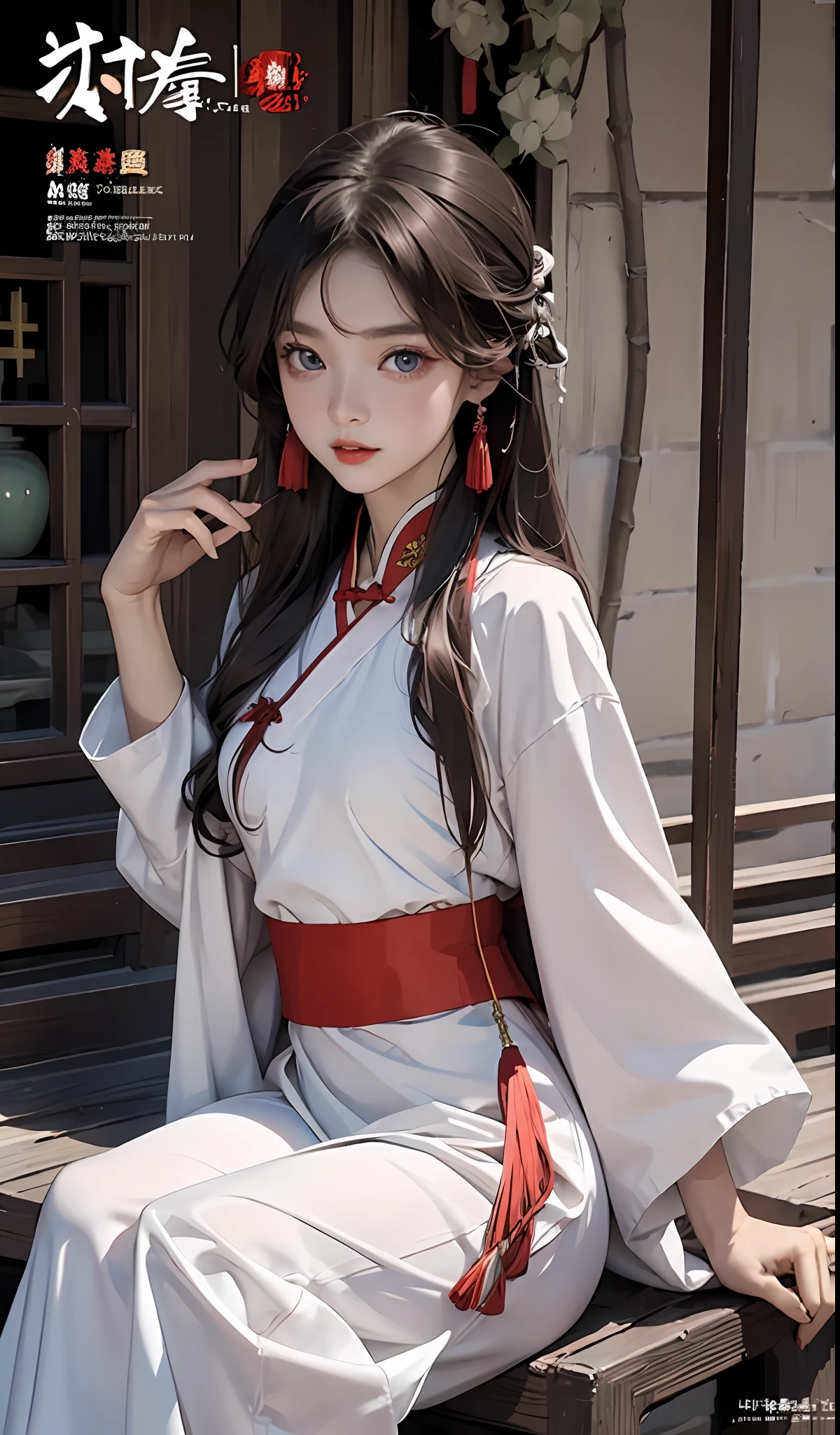 Best quality, Master, A high resolution, Wuxia 1girl, Hanfu, Super beautiful face, super beautiful eye, Super beautiful hair Super beautiful face，Super beautiful eyes，Super beautiful hair，MagazineCover，