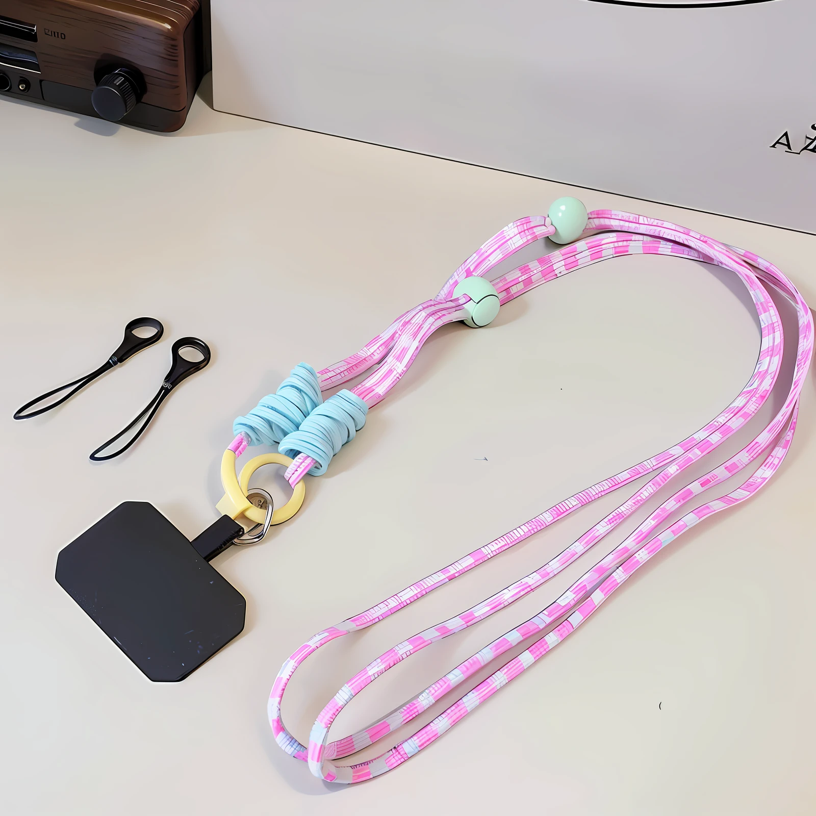 There is a lanyard,Vintage radio
