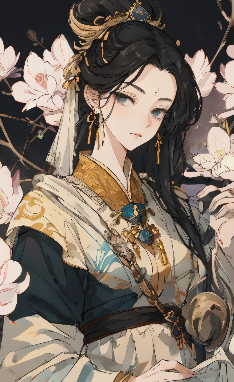 one-girl,Ancient Chinese clothing,full bodyesbian,rays of sunshine,Clear face,Clean white background,tmasterpiece,super detailing,Epic composition,hyper HD,high qulity,extremely detaile,offcial art,Uniform 8K wallpaper,super detailing,32k。