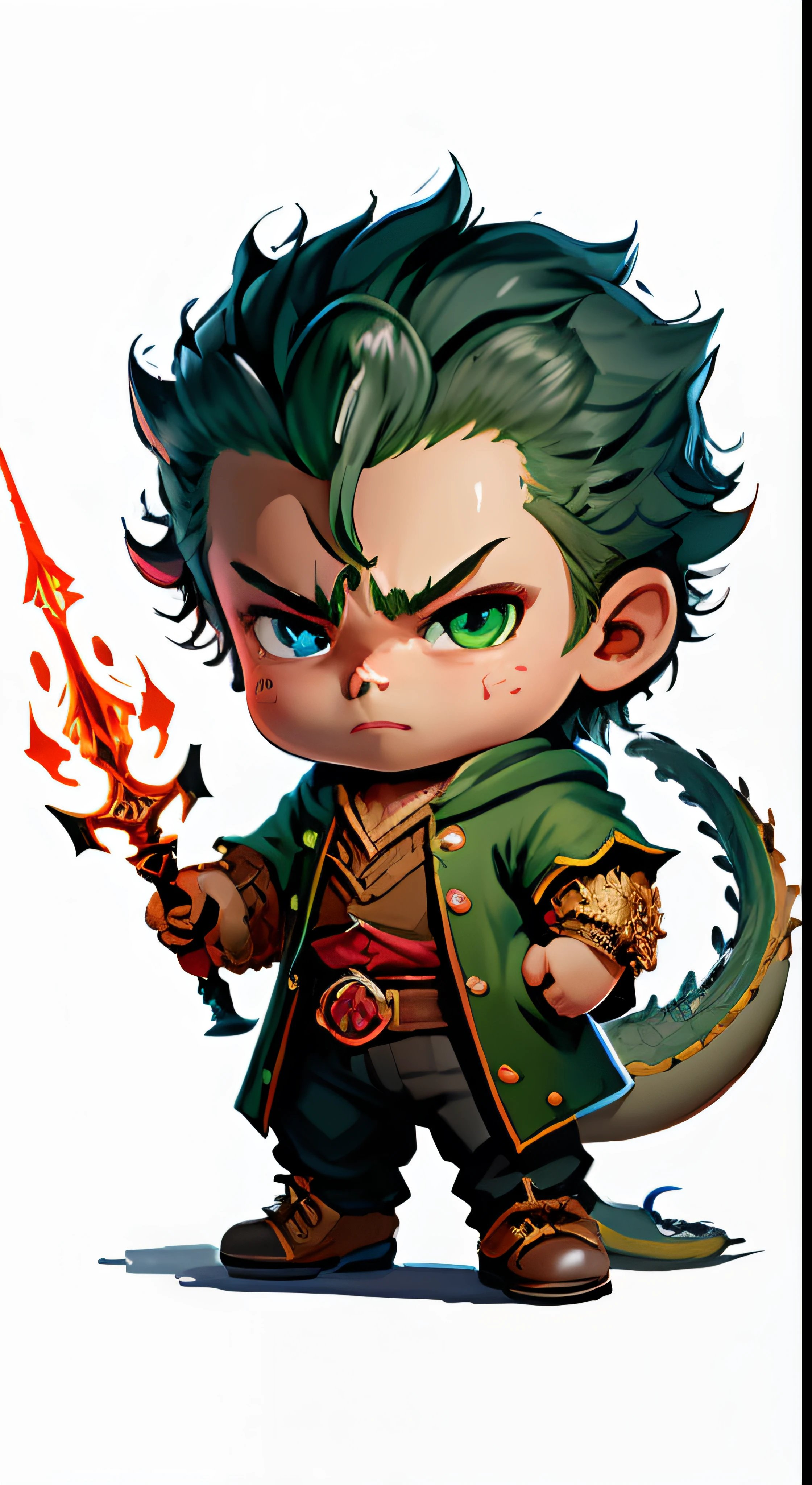 Dragon ,cbzbb, detailed, detailed eye,Hand holding spear in battle, background is easy to erase font