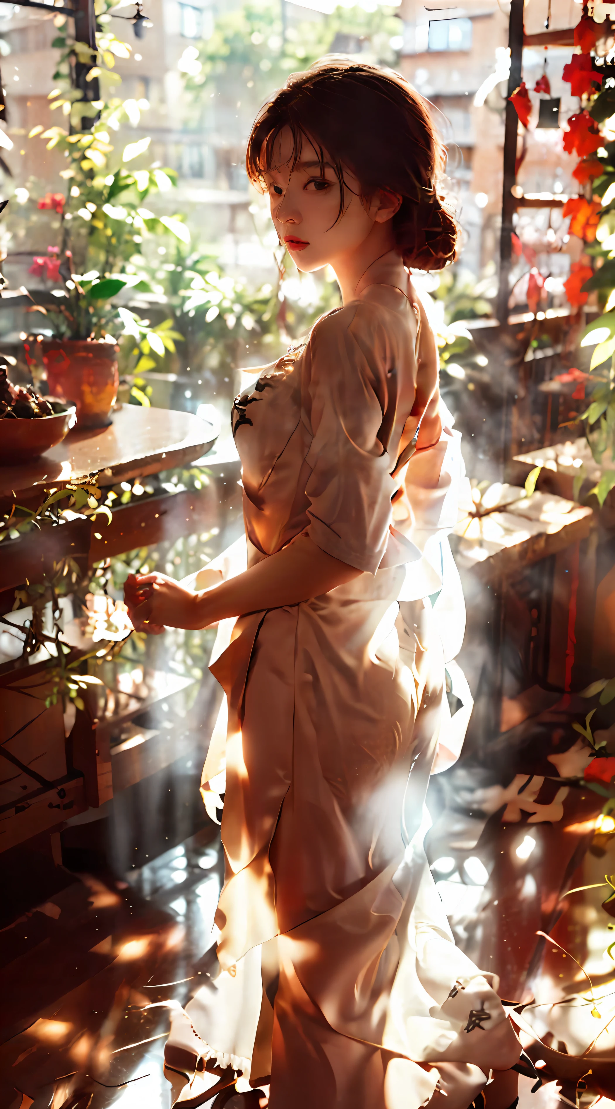 HighestQuali、Photorealistic、8ｋ、A high resolution、Girl 1 mature woman person、The woman、(dent in the skin)、(A sexy)、luxury goods、((Shoot the studio background))、((Round breasts))、(Girl looking at the viewer、Black hair)、Photorealistic、(Bokeh)、(Closed mouth:1.4 people)、luxury goods、PureErosFace_V1、full bodyesbian、7 Head Body、Black dress、simple dress、Long dress、Stand with your legs spread、High heels、long leges，Two big eyes（sideface）