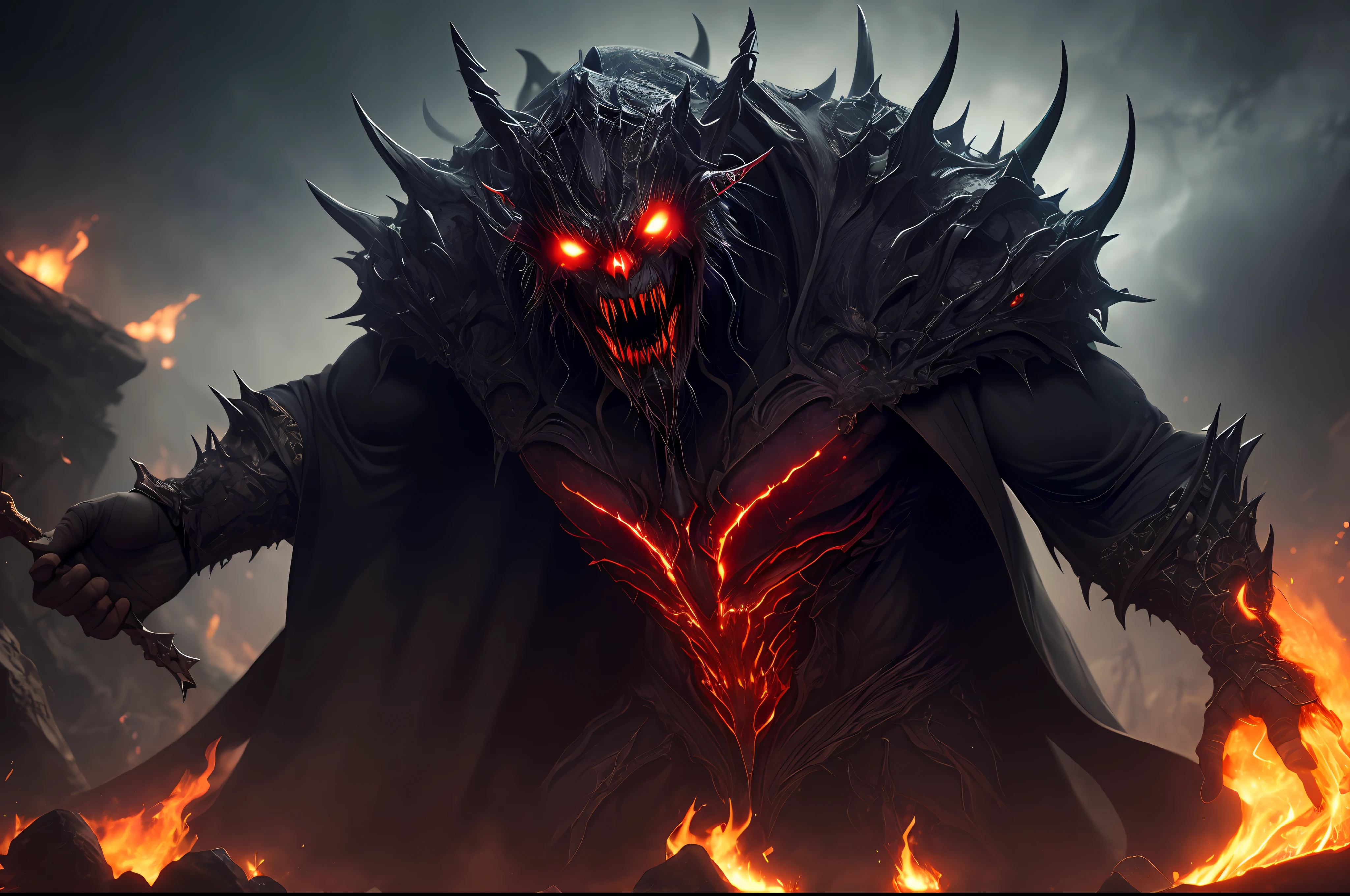 (Extremely detailed 8k wallpaper), a mid shot photo of a terrifying vampire fear elder, complex, highly detailed, and dramatic, from hell come to earth,