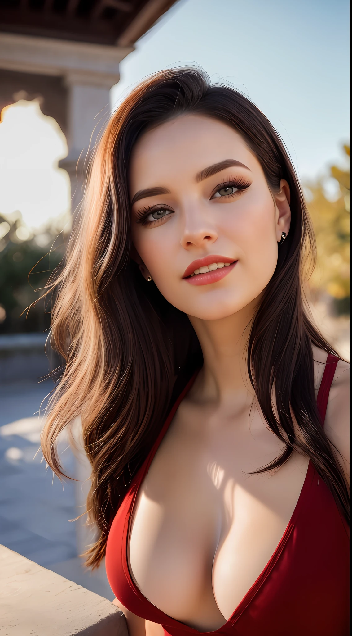 hyper realistic, fotografia ultra detalhada da mulher loira com olhos azuis, roupas curtas, com saia, mostrando corpo inteiro, sorridente, Tarde, profundidade de campo, courtyard, Hall da Fama, rosto bonito detalhado, bedroom scenery, postura corporal natural, professional photographie, captured with professional DSLR camera, trending on ArtStation, 64 mil, Ultra Detalhado, ultra preciso detalhado, Medium bokeh illumination, surrealismo, Fundo de Thomas Kinkade, Urbano, Motor Ultra Unreal, WLOP, Pauline Voß, Pascal Quidault, Christian Scho b, Martina Fackova, intrincado, epics, sardas, peach fluff, detailed mascara