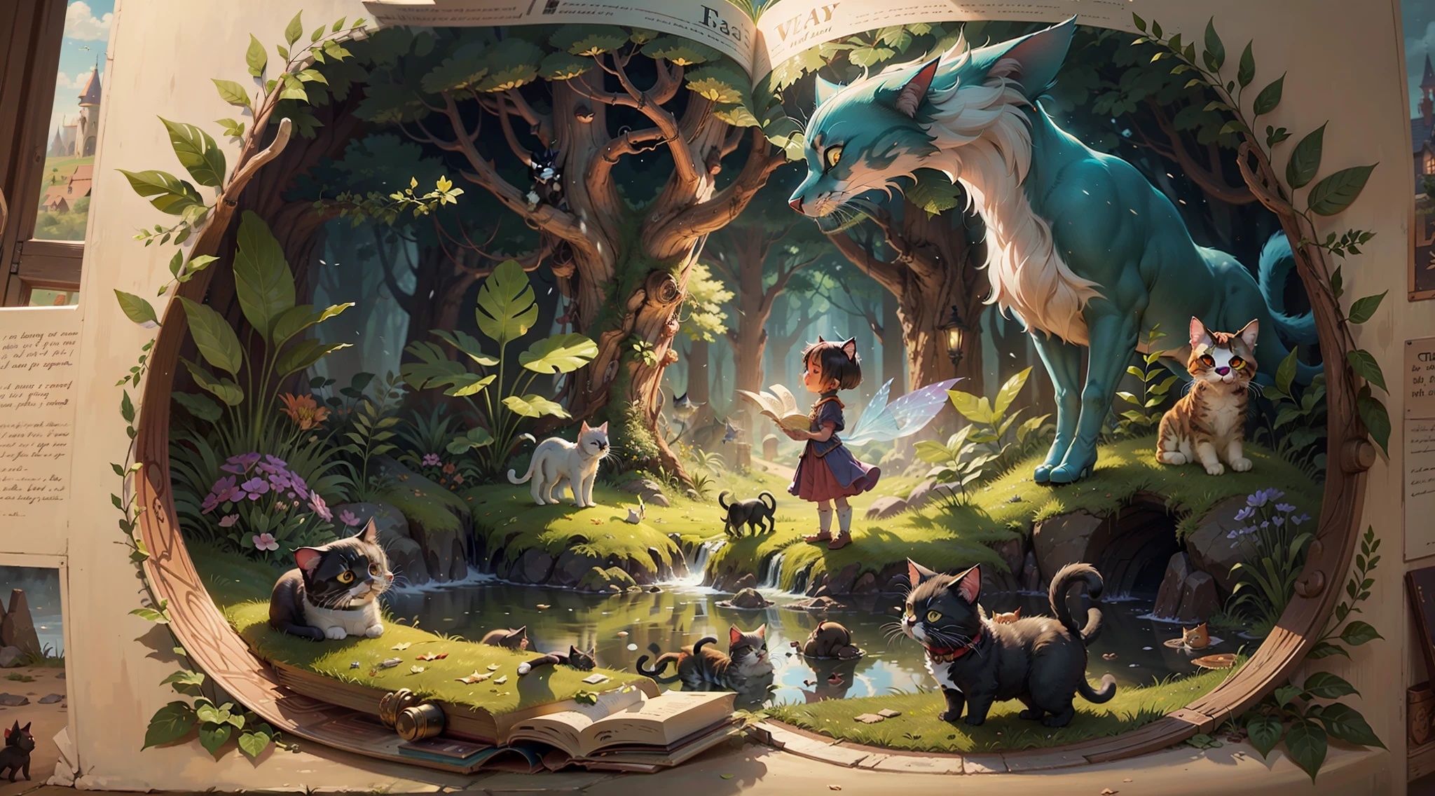 Cats in fairytale worlds