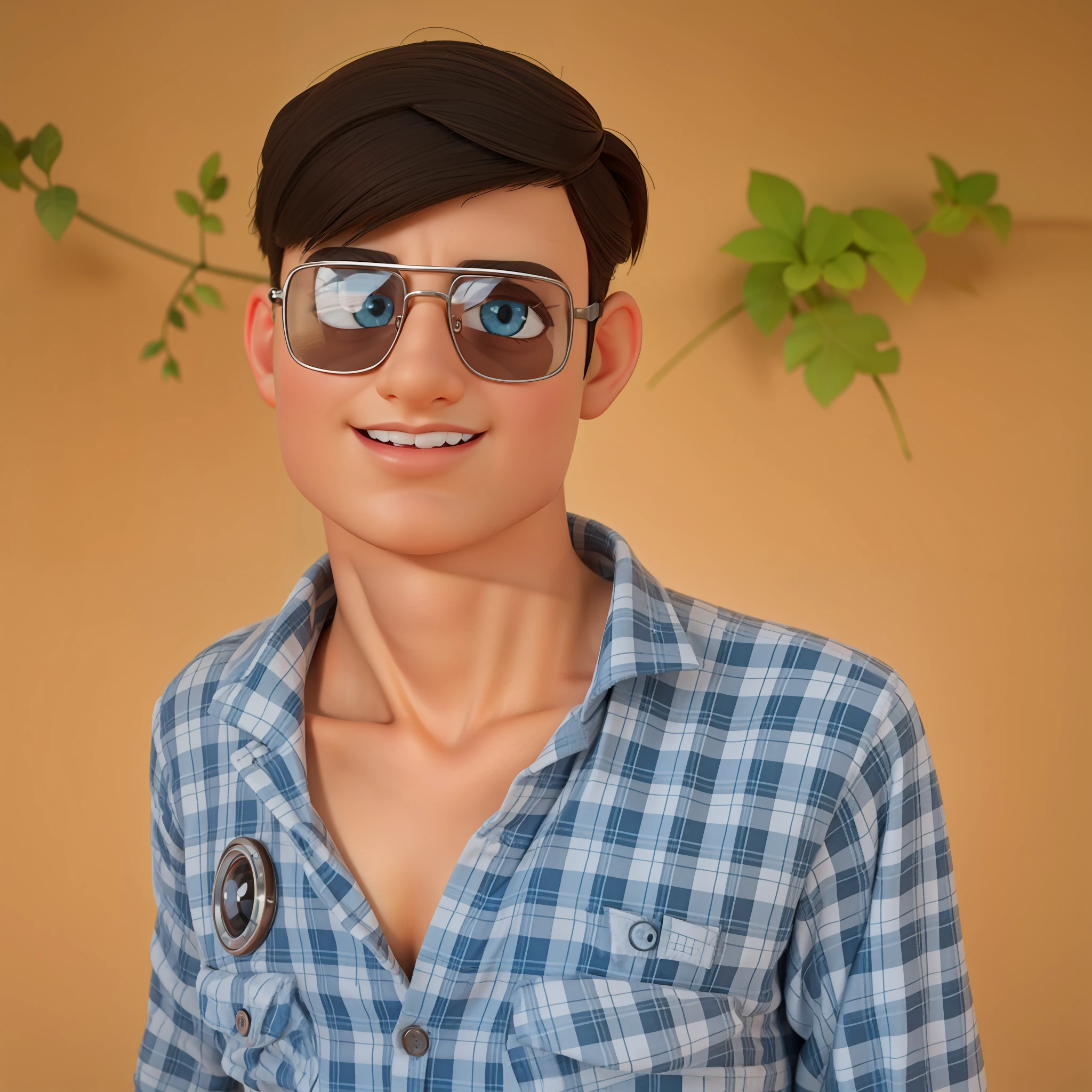 3d cartoon picture, change background, lighting