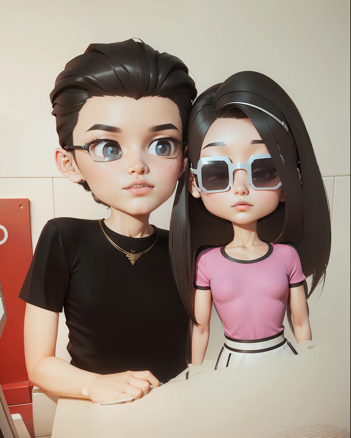 Need,tmasterpiece,3D game mission model，Three-dimensional modeling，Fine hair,Fair skin,Texture，emulation --auto