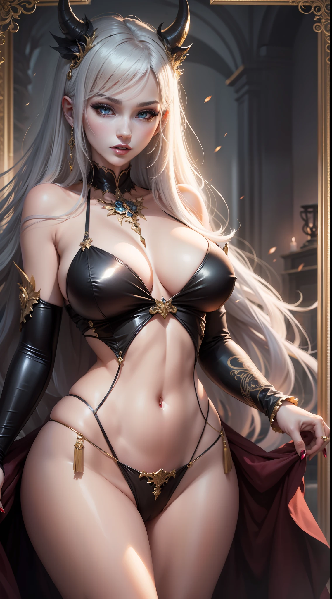 slender
beautiful female Monster
Glamorous
Seductive
Demon Ye
Enchanting
Enchanting
Enchanting, busty, large breasts, 
Enchanting